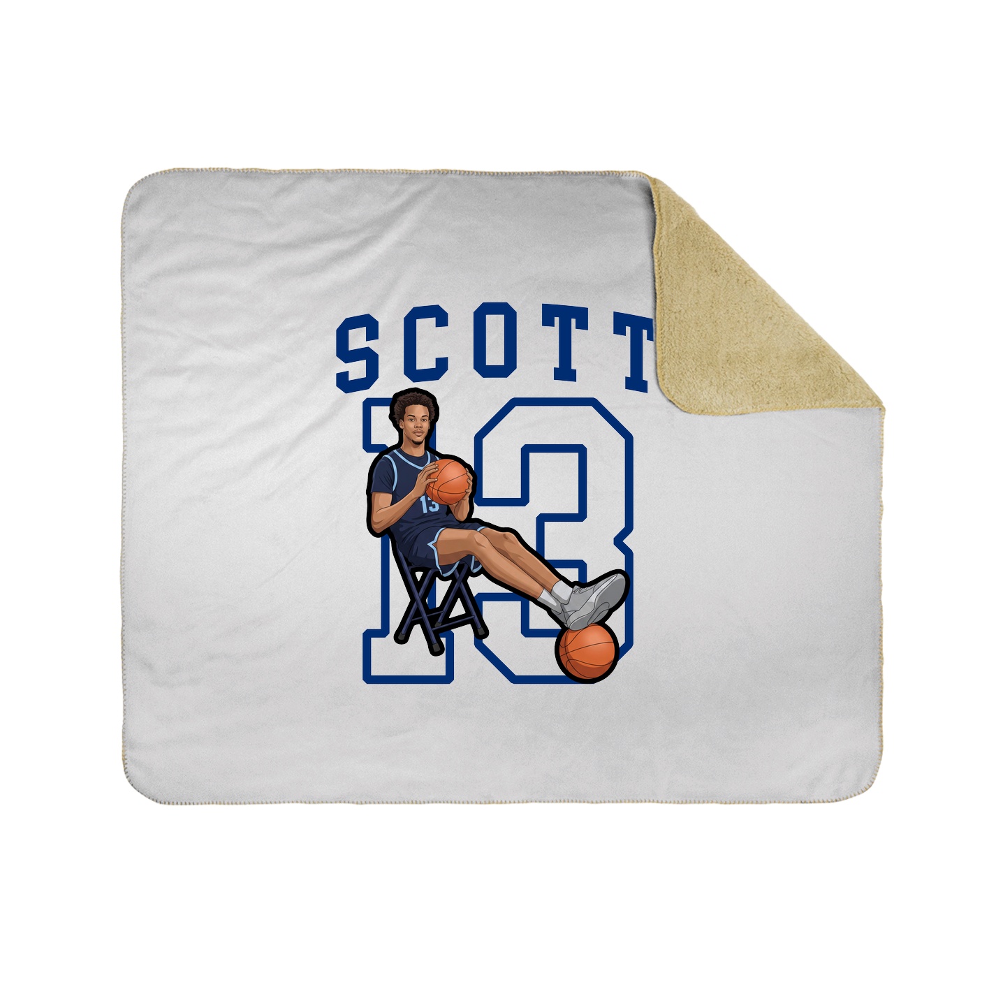 Throw Blanket — Shirsey in White