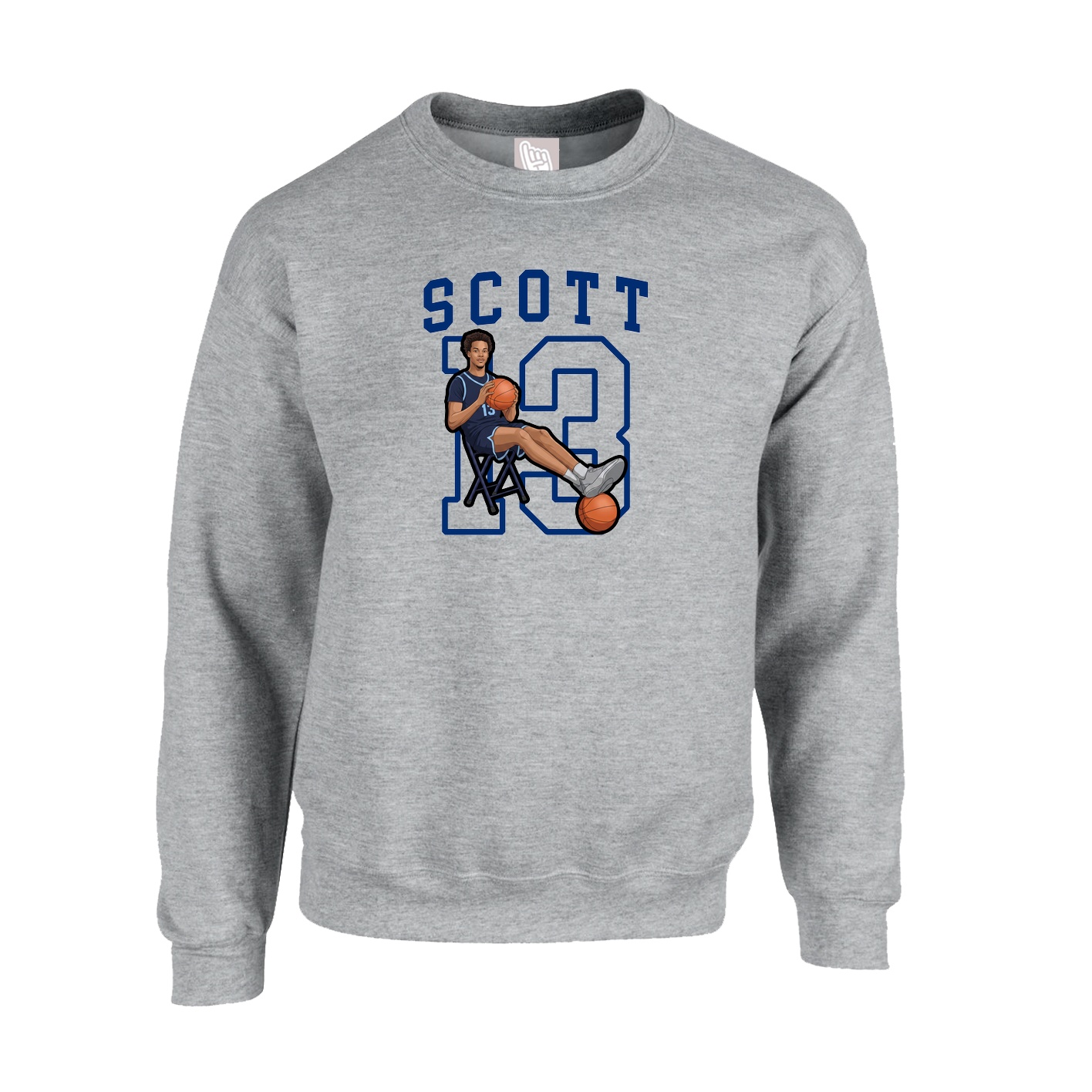 Fleece Crew — Shirsey in Grey