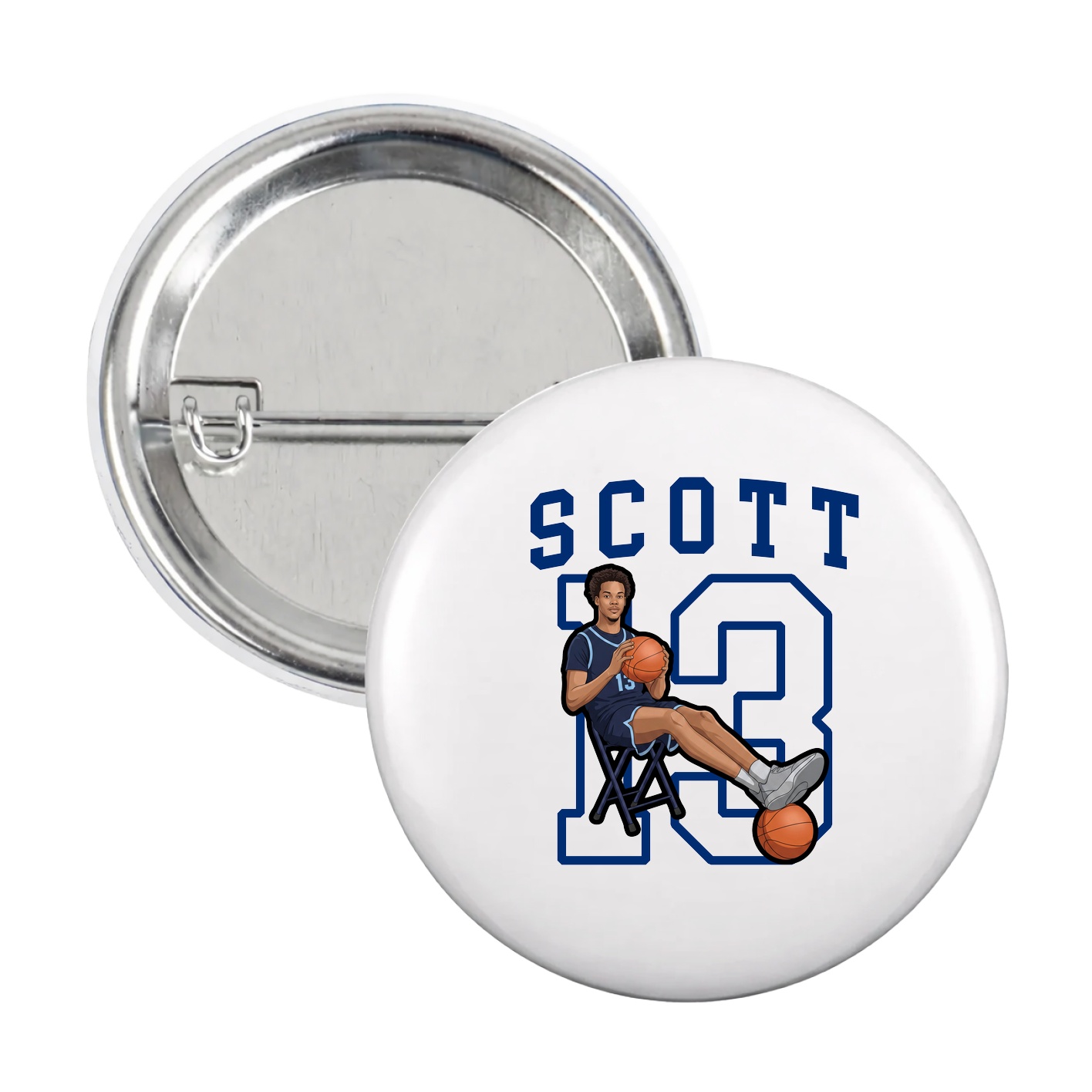 Game Day Button — Shirsey in White
