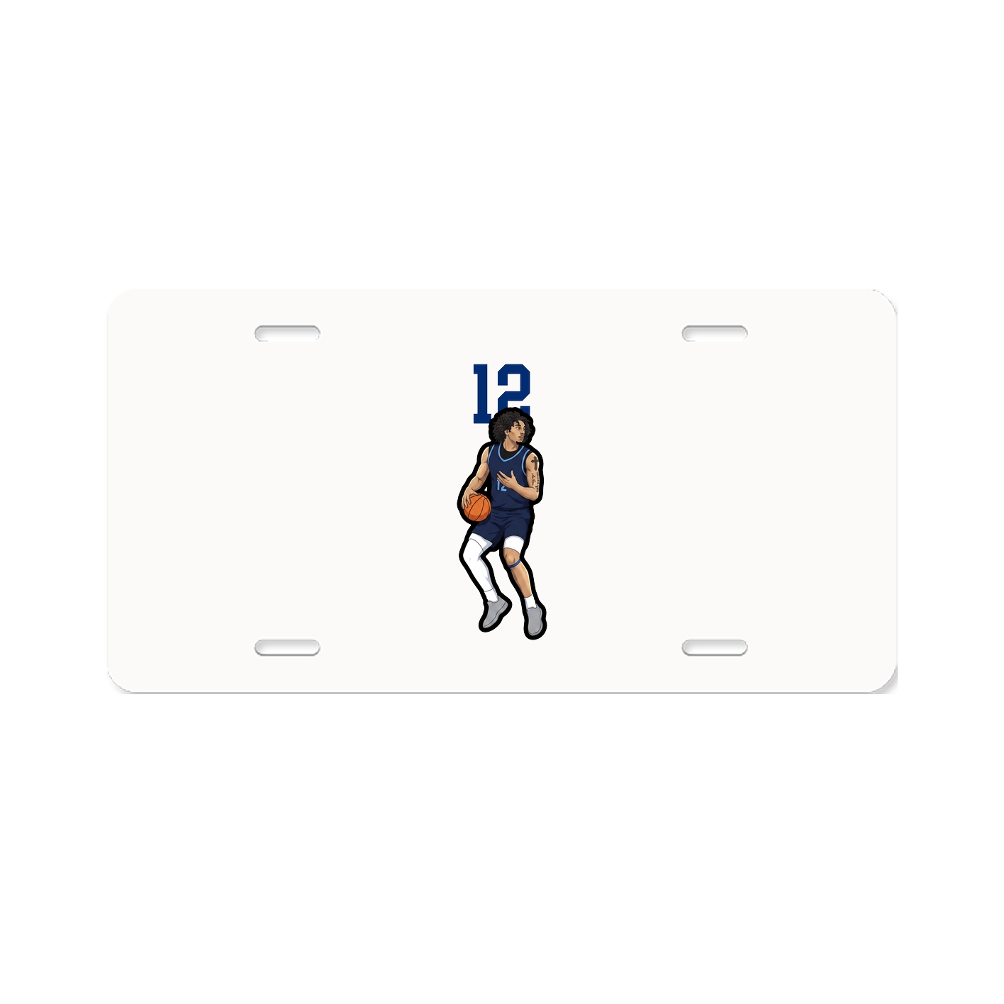 License Plate — Number Top in Classic