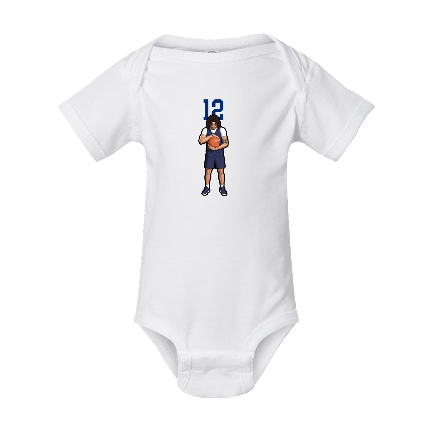 Baby Onesie — Number Top in White