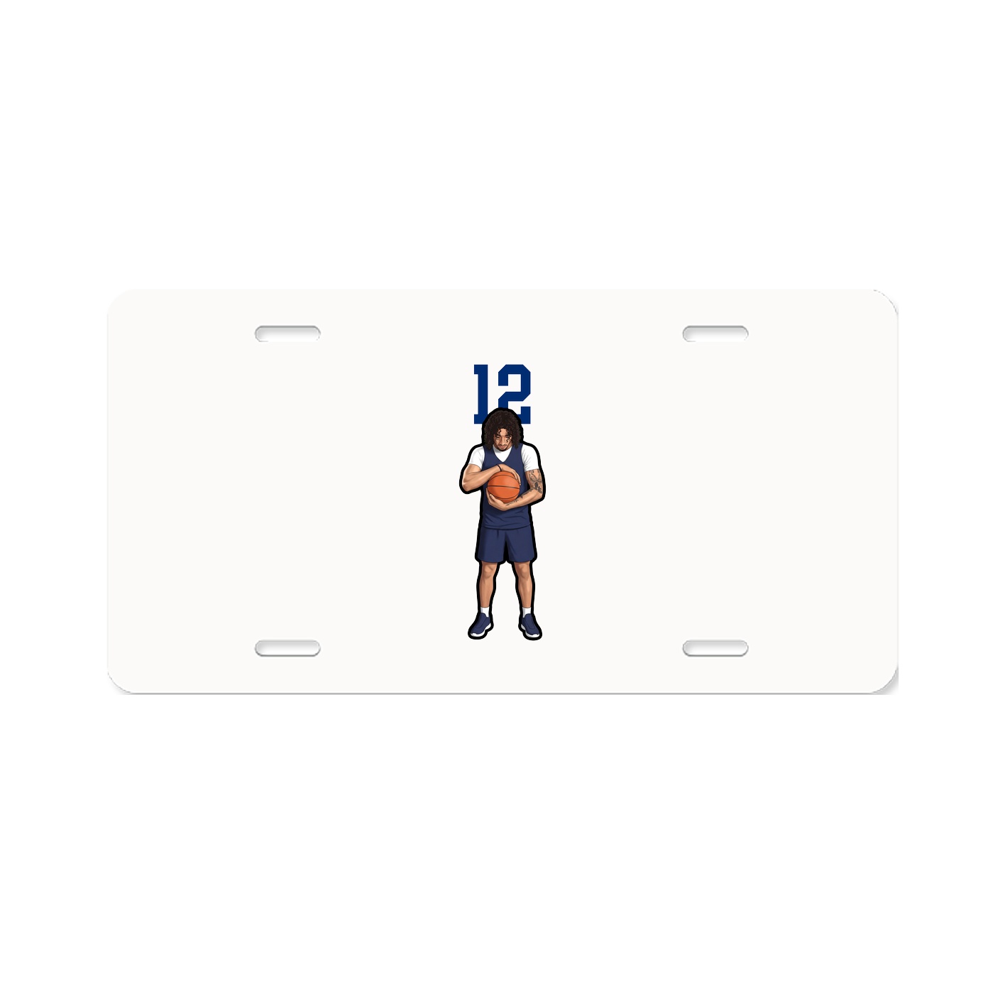 License Plate — Number Top in Classic