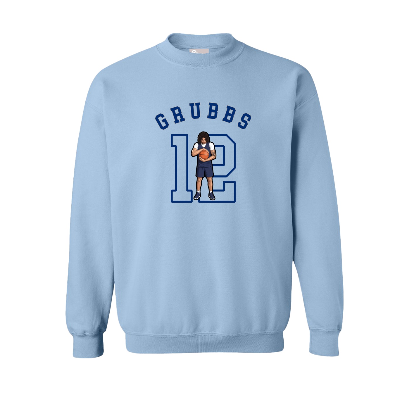 Fleece Crew — Shirsey Arch in Light Blue