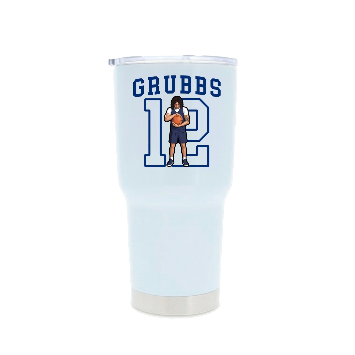 30oz Stainless Steel Tumbler — Shirsey in White