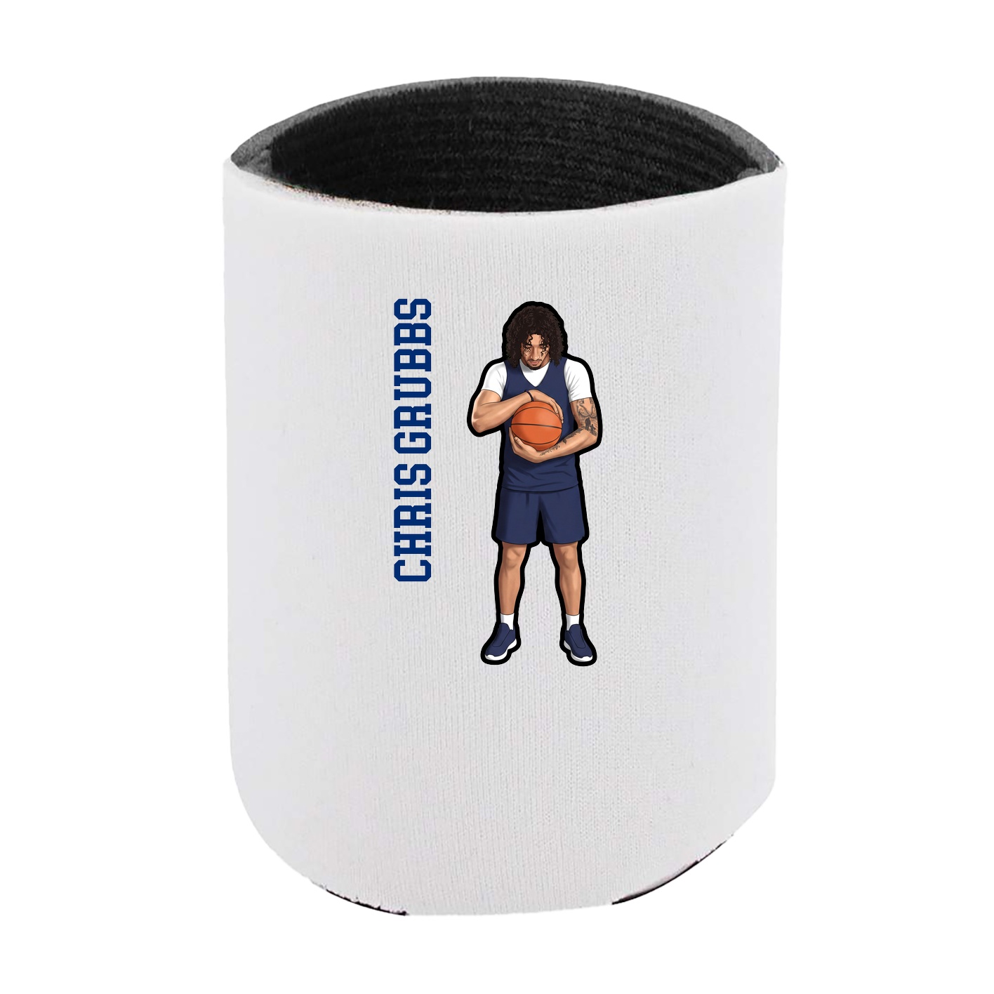 Can Holder — Name Vertical in White