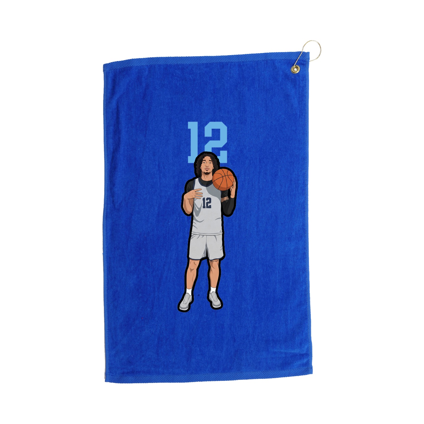 Golf Towel — Number Top in Royal
