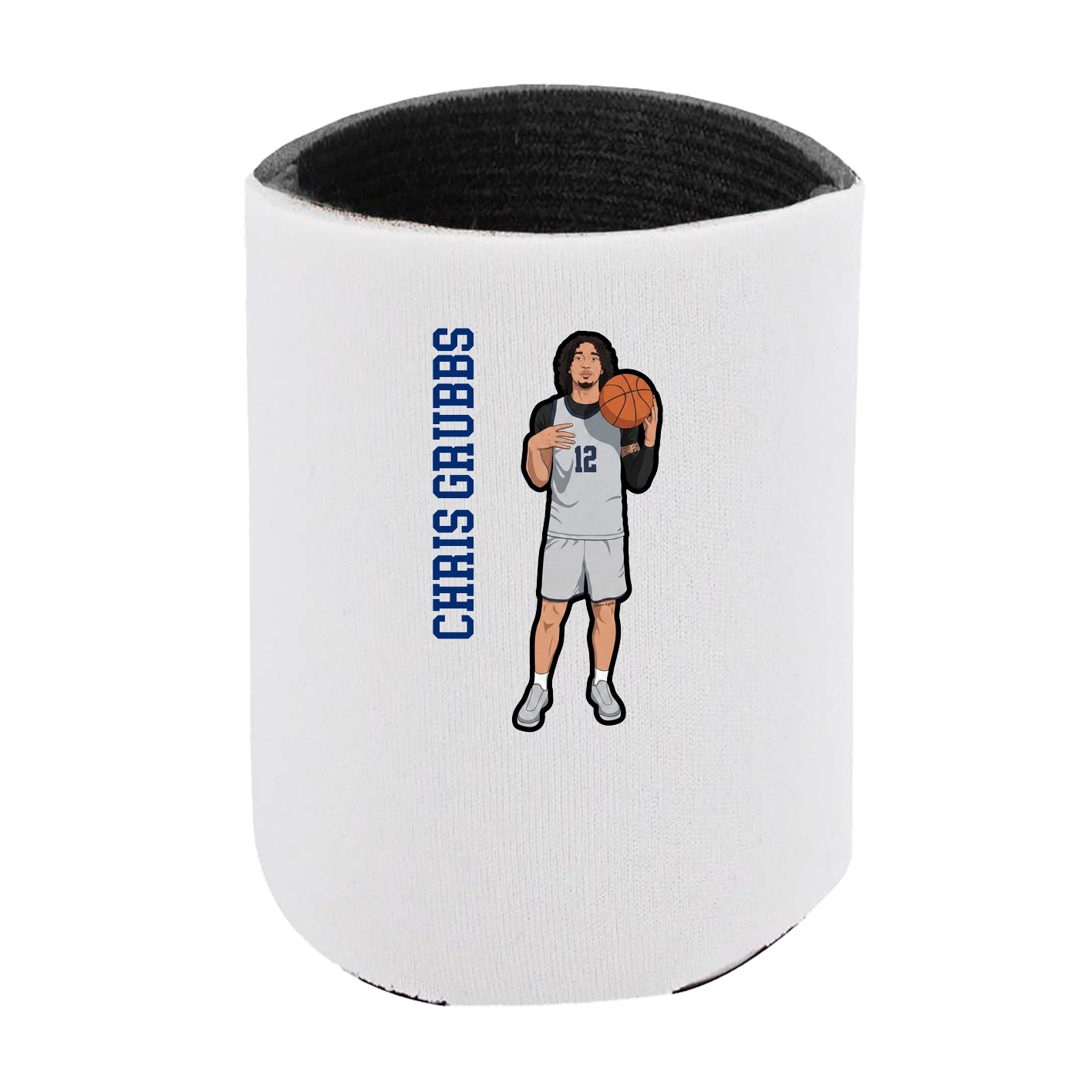 Can Holder — Name Vertical in White