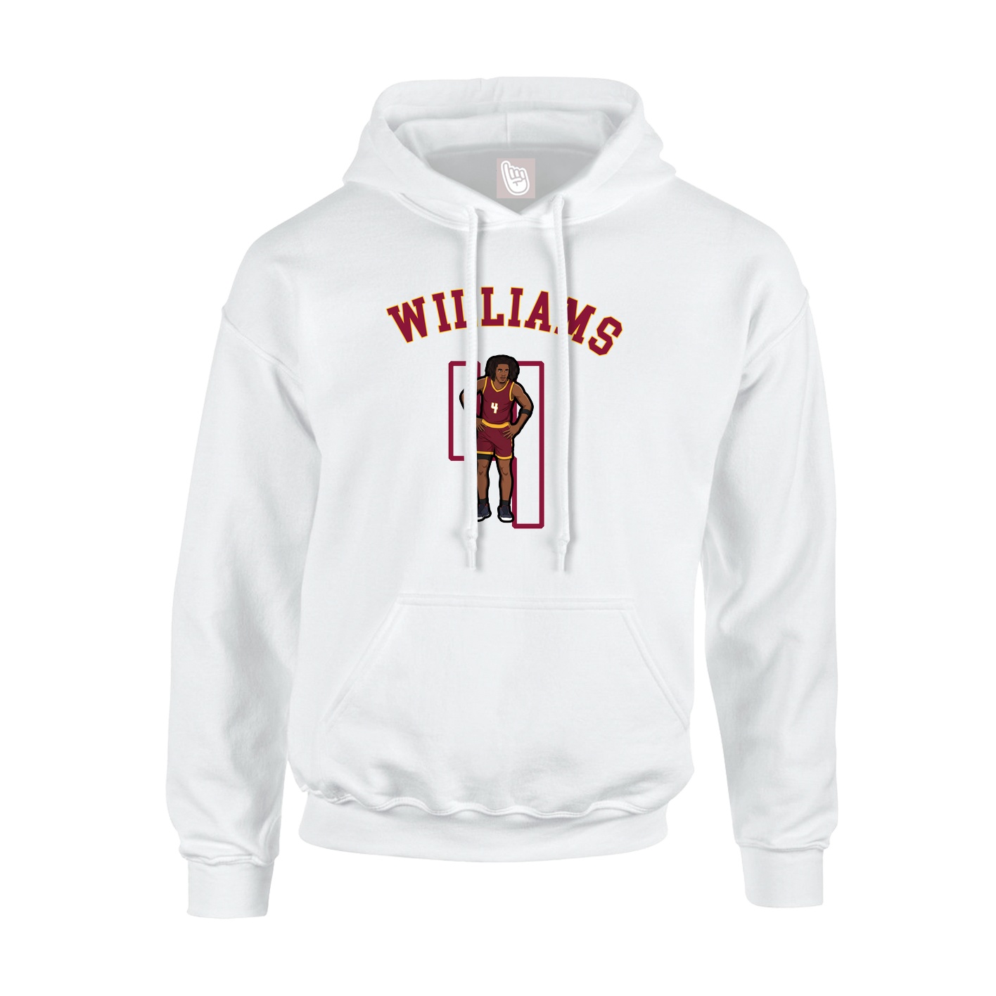 Youth Hoodie — Shirsey Arch in White