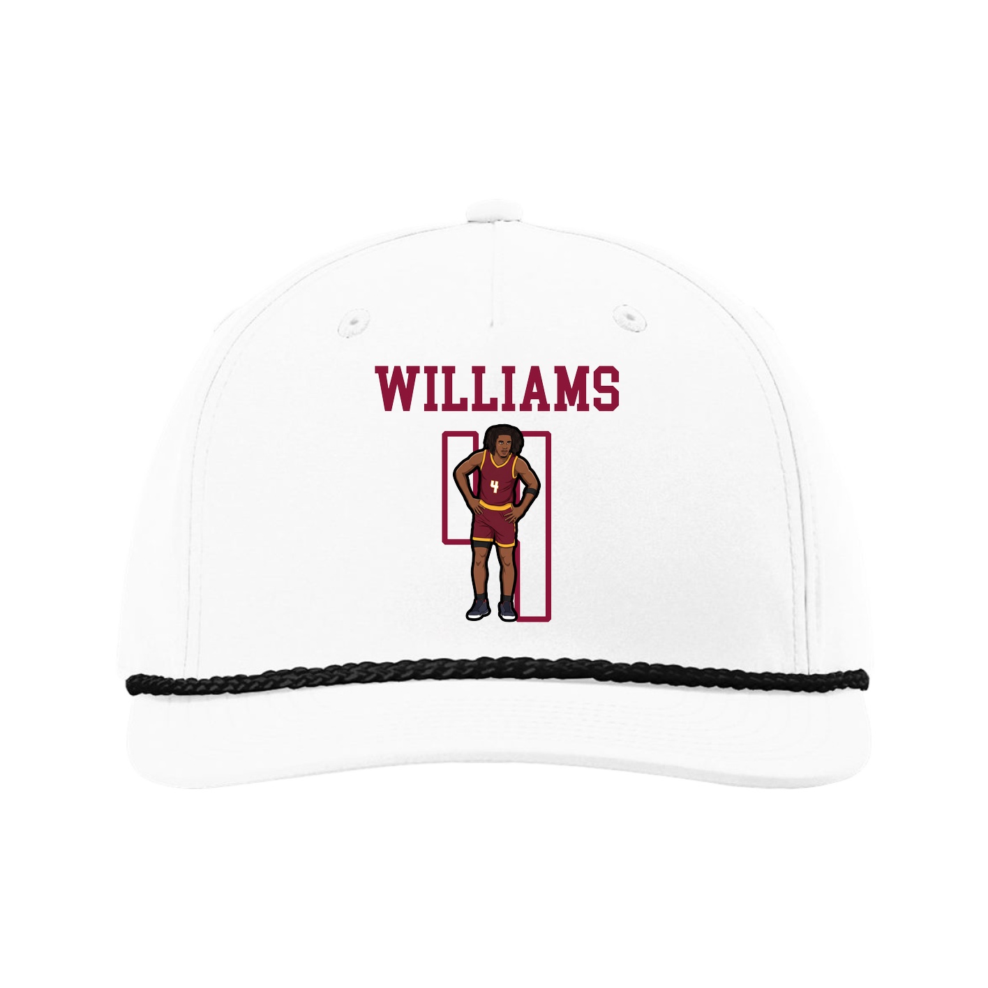 Five-Panel Classic Rope Cap — Shirsey in White