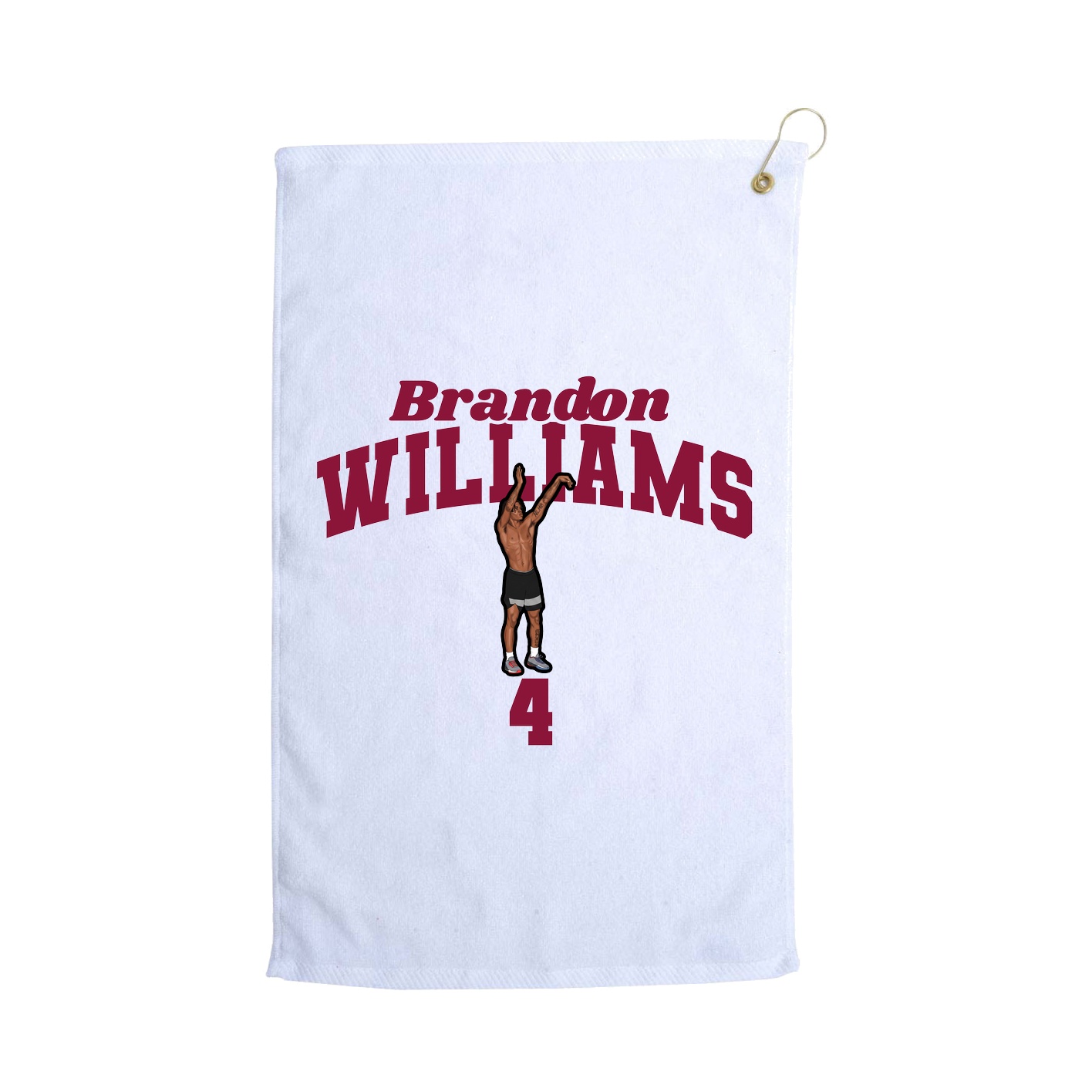 Golf Towel — Signature Arch in White