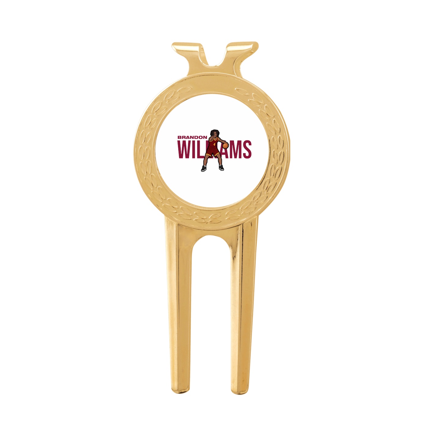 Divot Tool with Ball Marker — Player Name in Classic