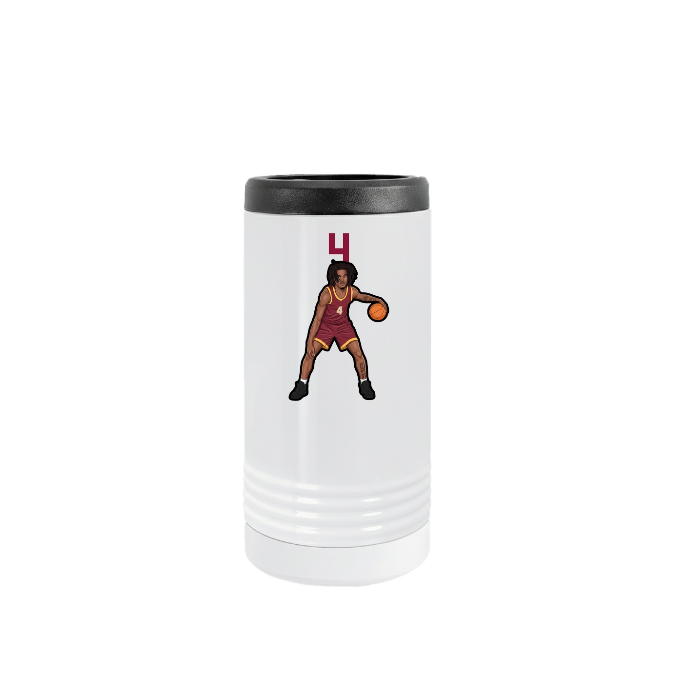 Slim Beverage Holder — Number Top in White