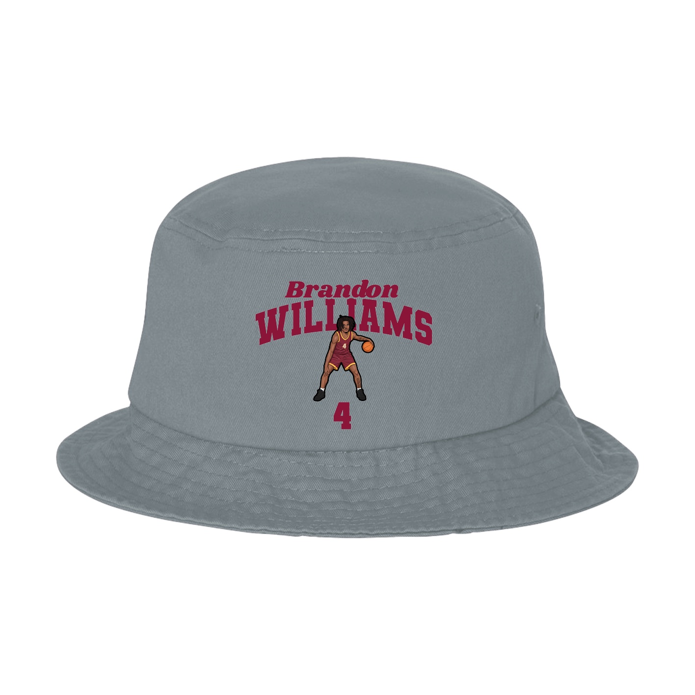 Bucket Cap — Signature Arch in Grey