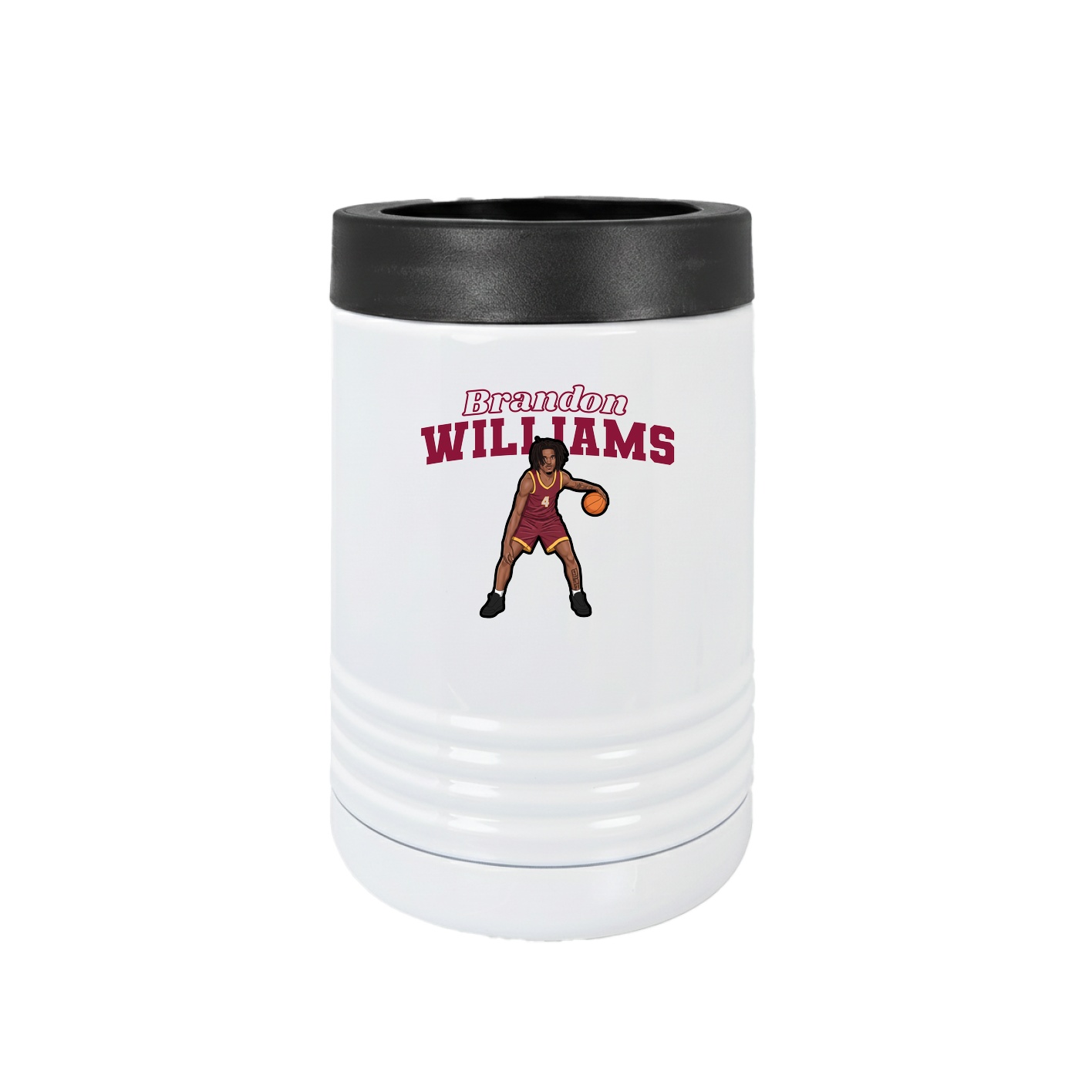Beverage Holder — Name Arch in White