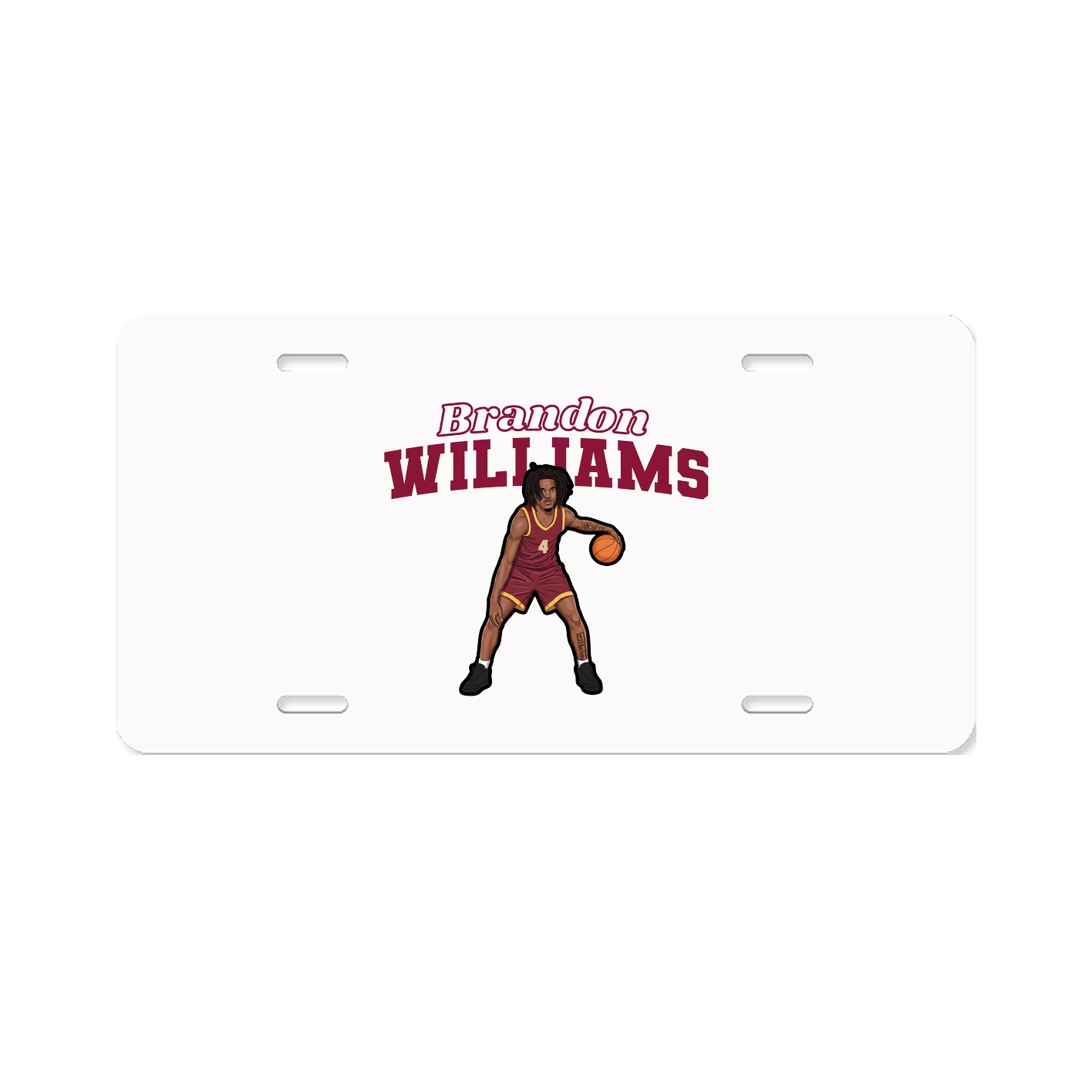 License Plate — Name Arch in Classic