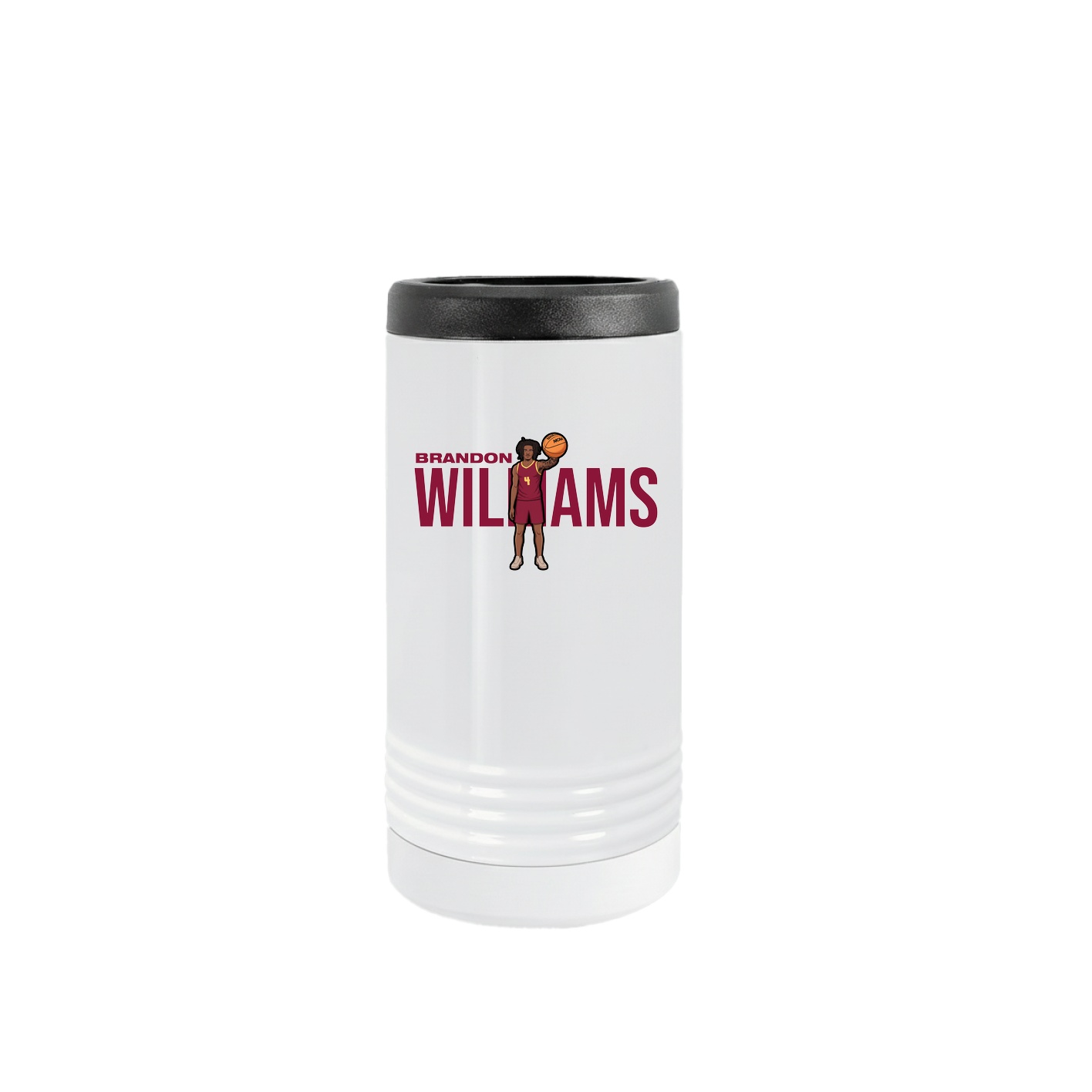 Slim Beverage Holder — Player Name in White