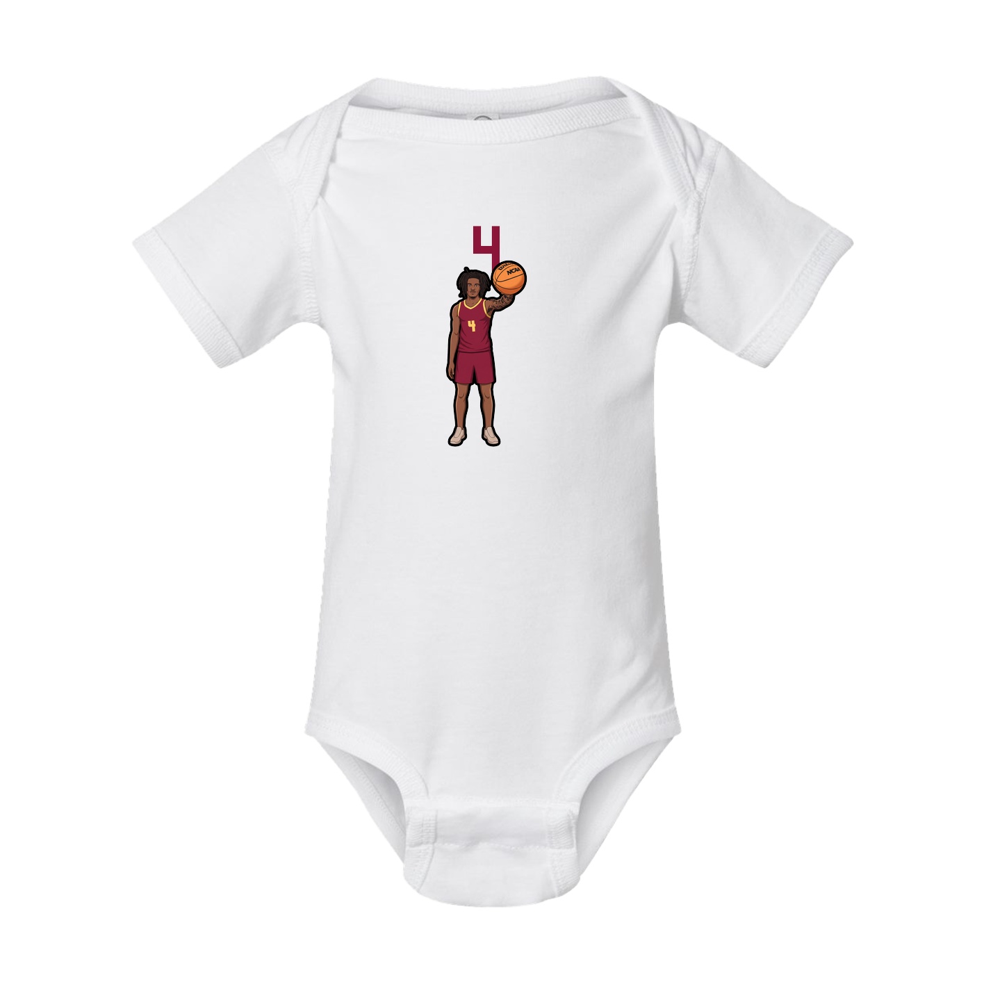 Baby Onesie — Number Top in White