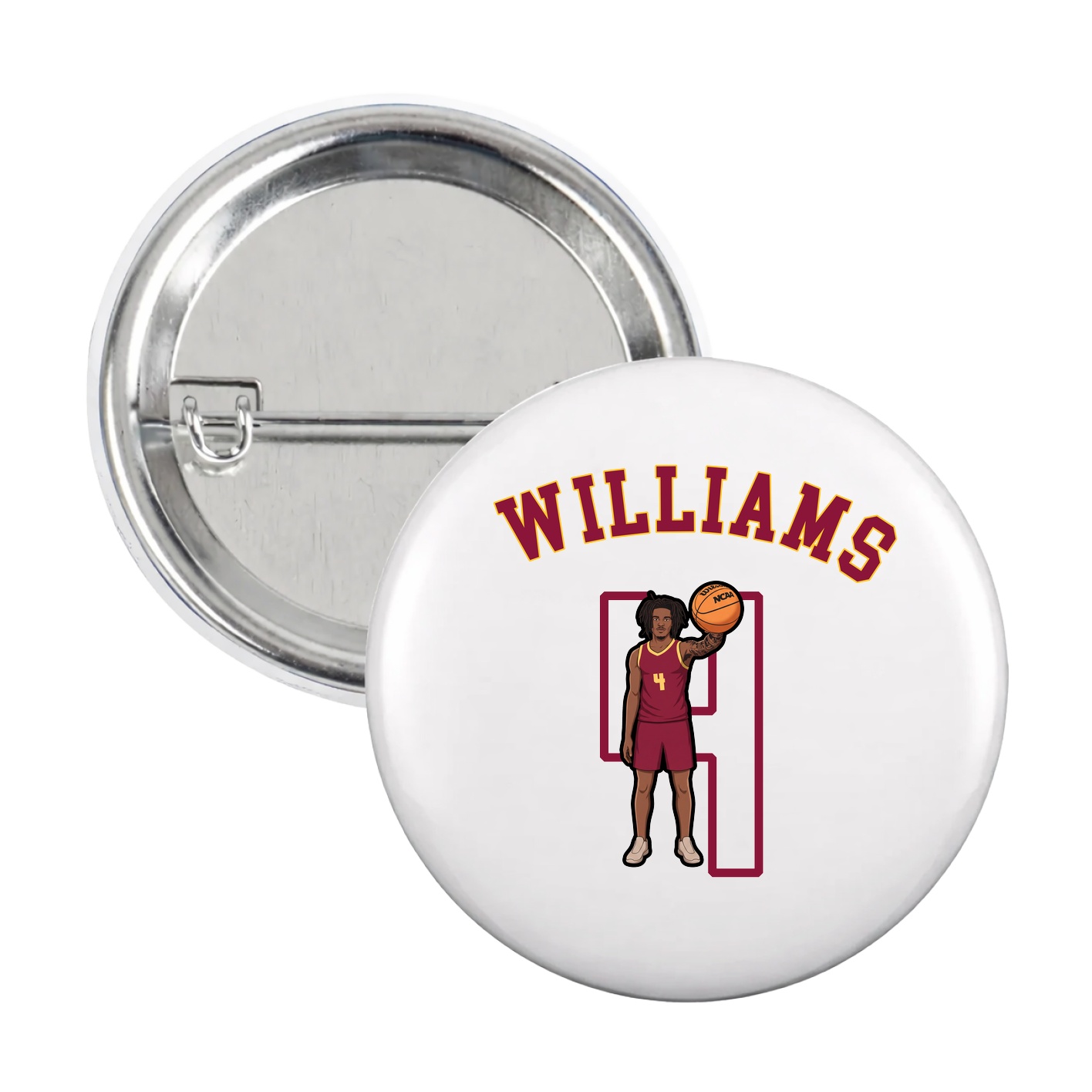 Game Day Button — Shirsey Arch in White