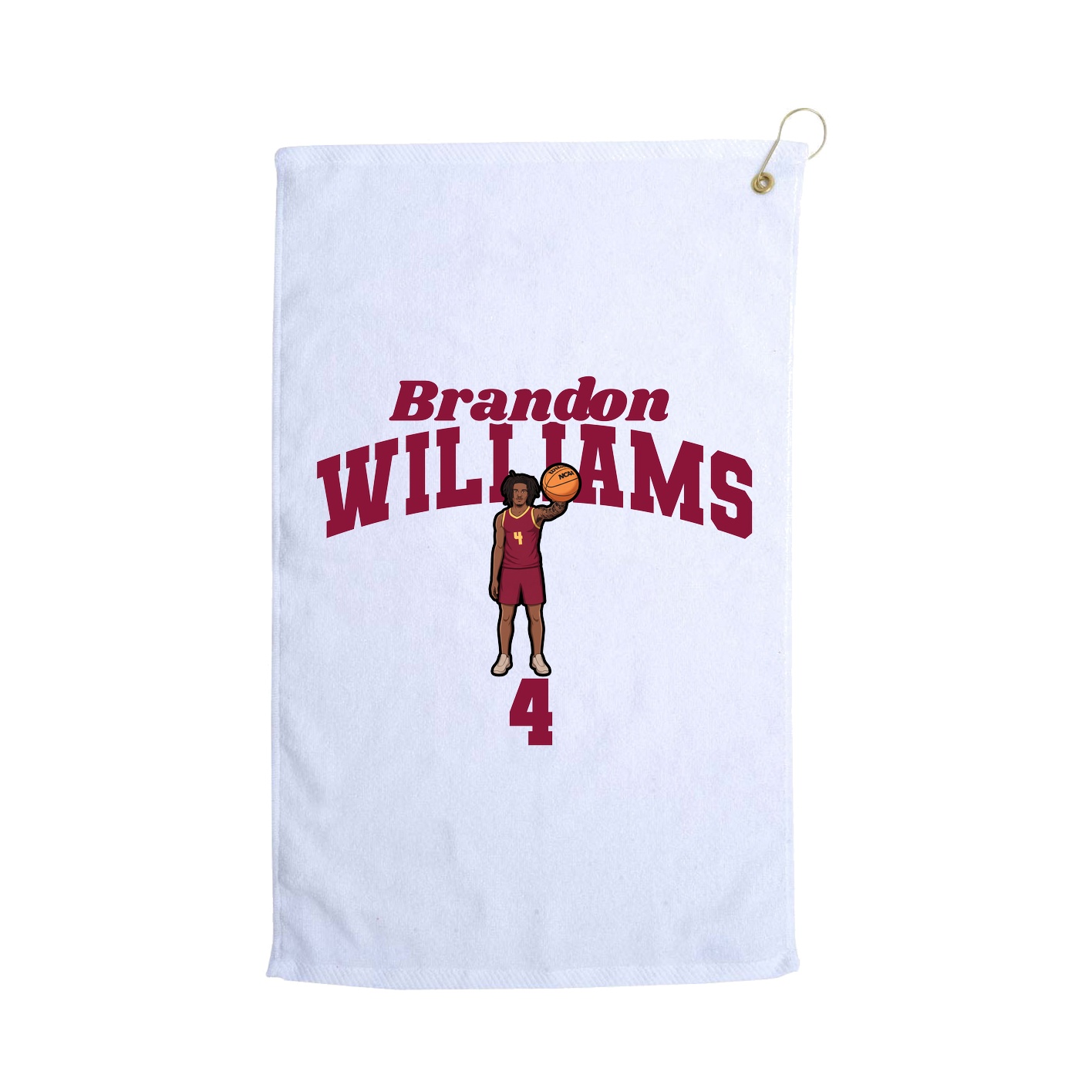 Golf Towel — Signature Arch in White