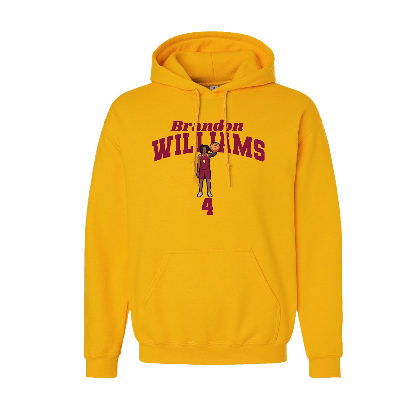 Youth Hoodie — Signature Arch in Gold