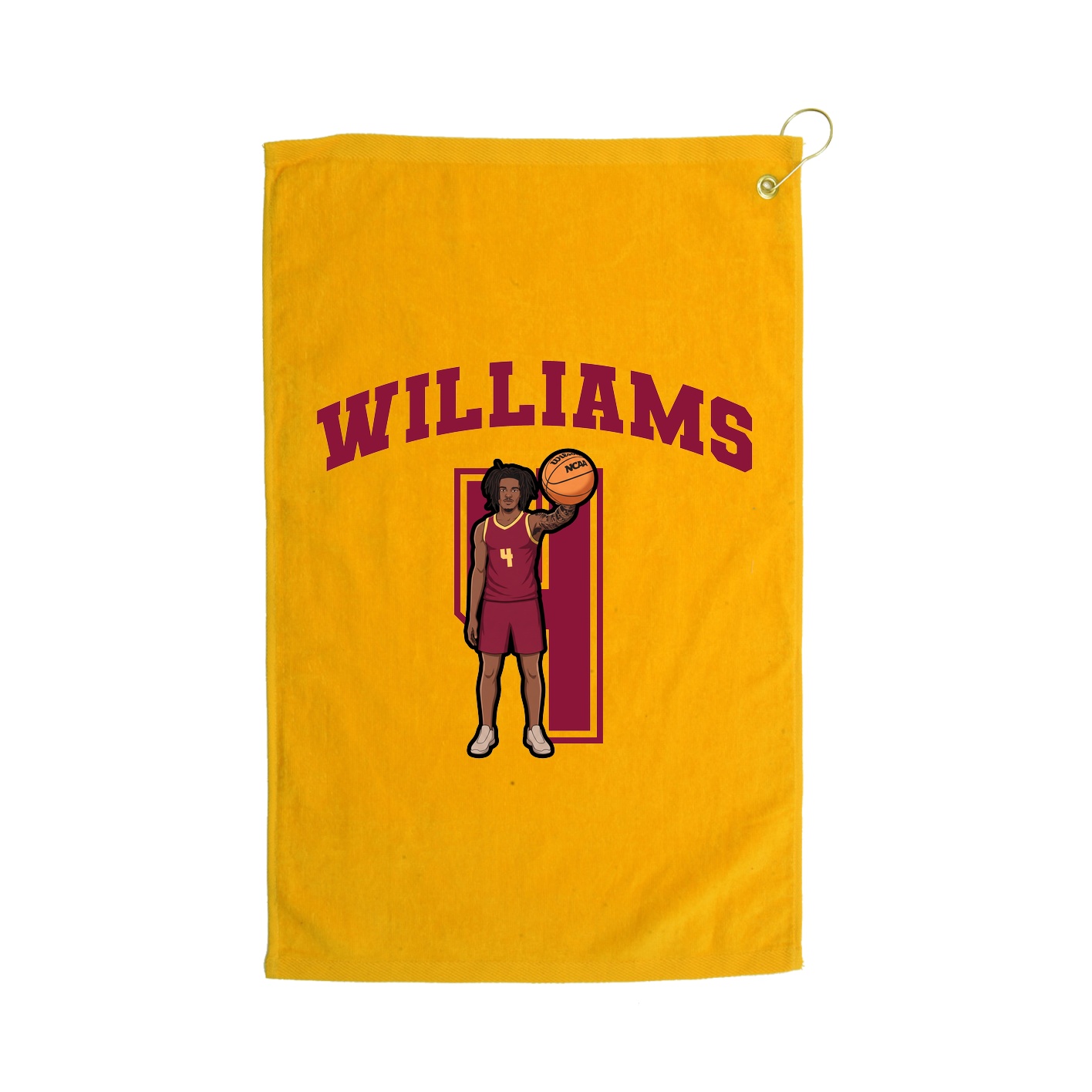 Golf Towel — Number in Gold