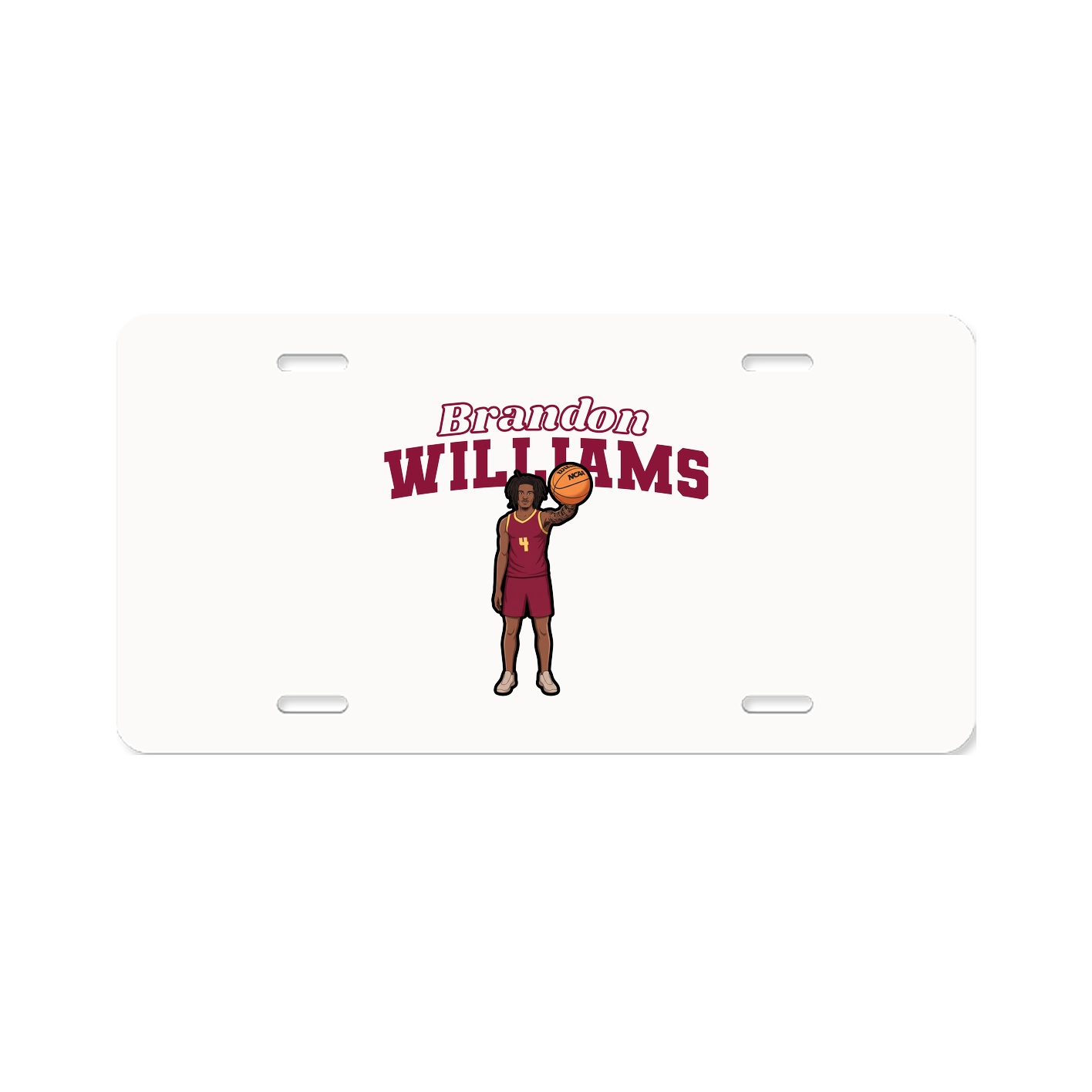 License Plate — Name Arch in Classic