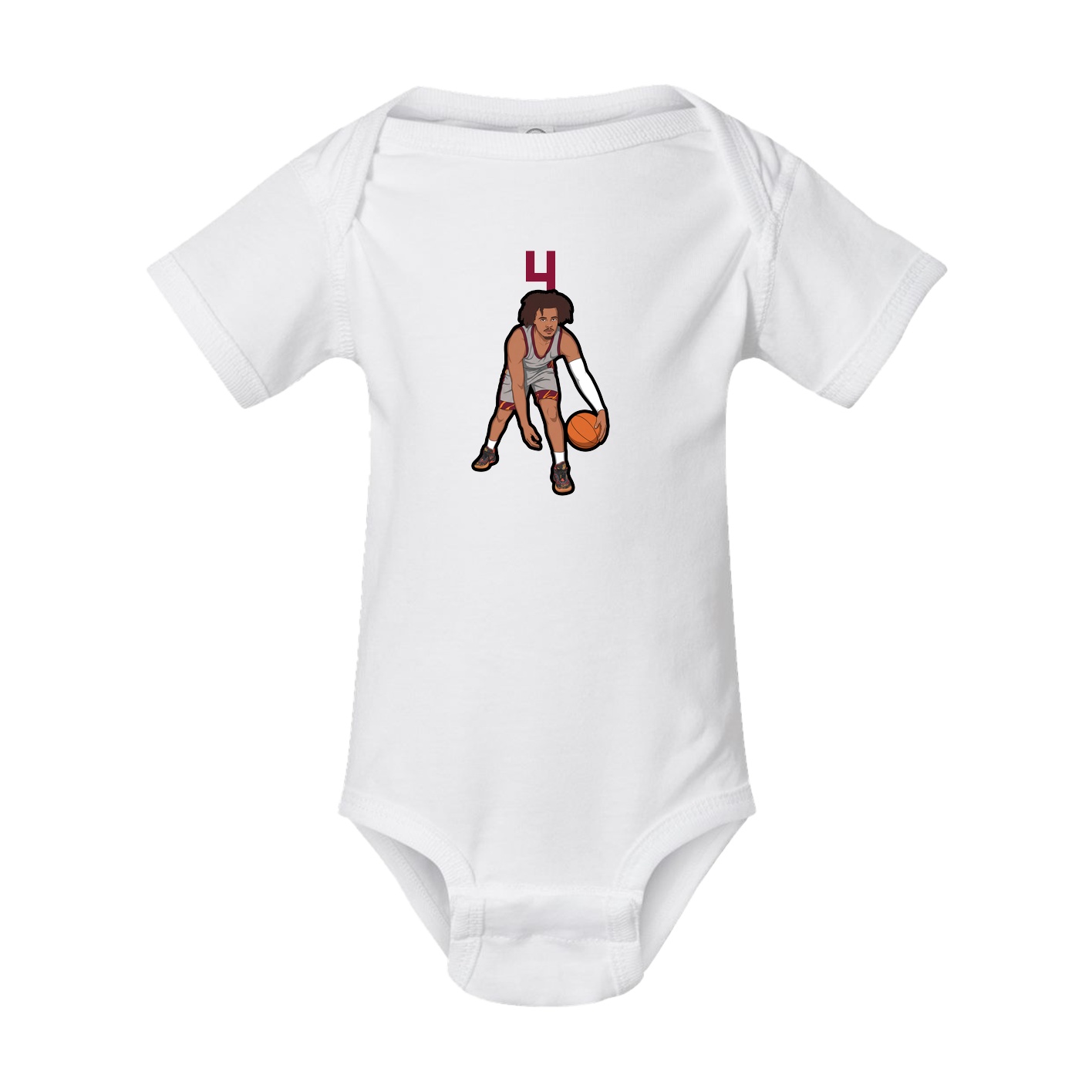 Baby Onesie — Number Top in White