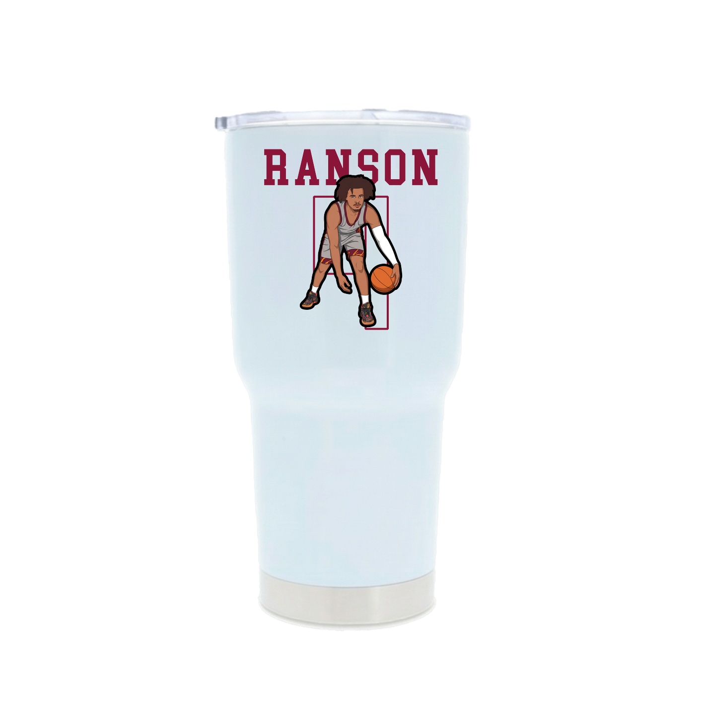 30oz Stainless Steel Tumbler — Shirsey in White