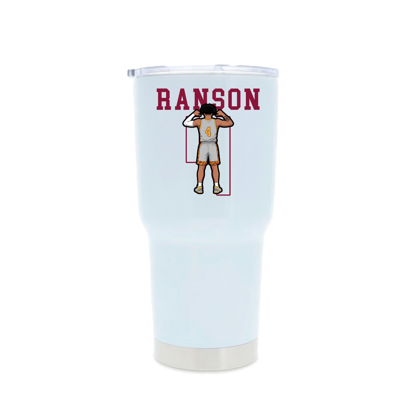 30oz Stainless Steel Tumbler — Shirsey in White
