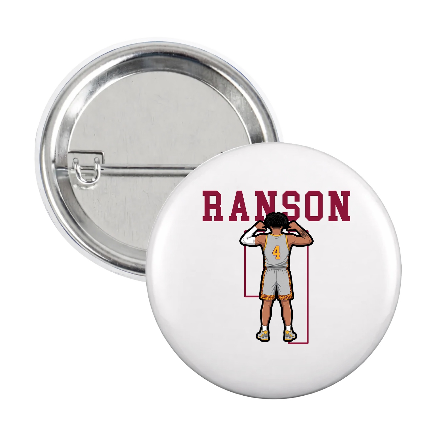 Game Day Button — Shirsey in White