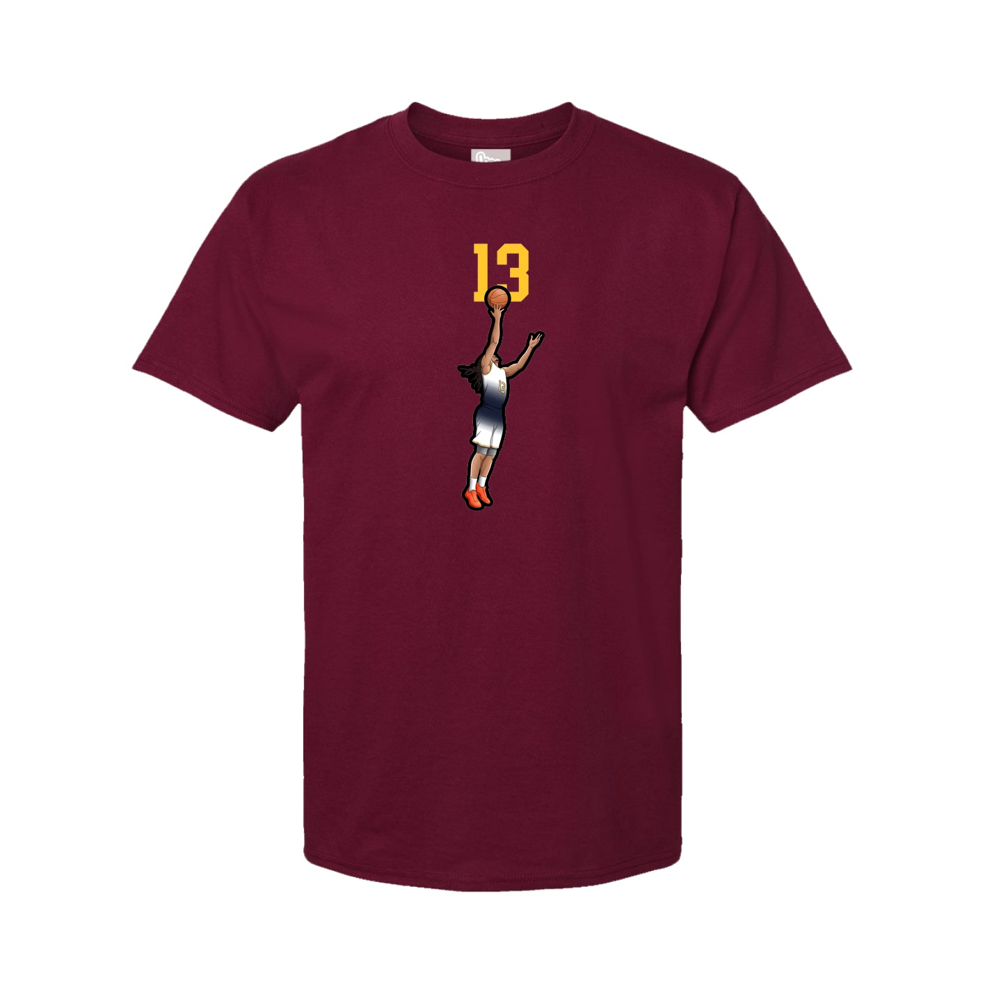 Tee — Number Top in Cardinal