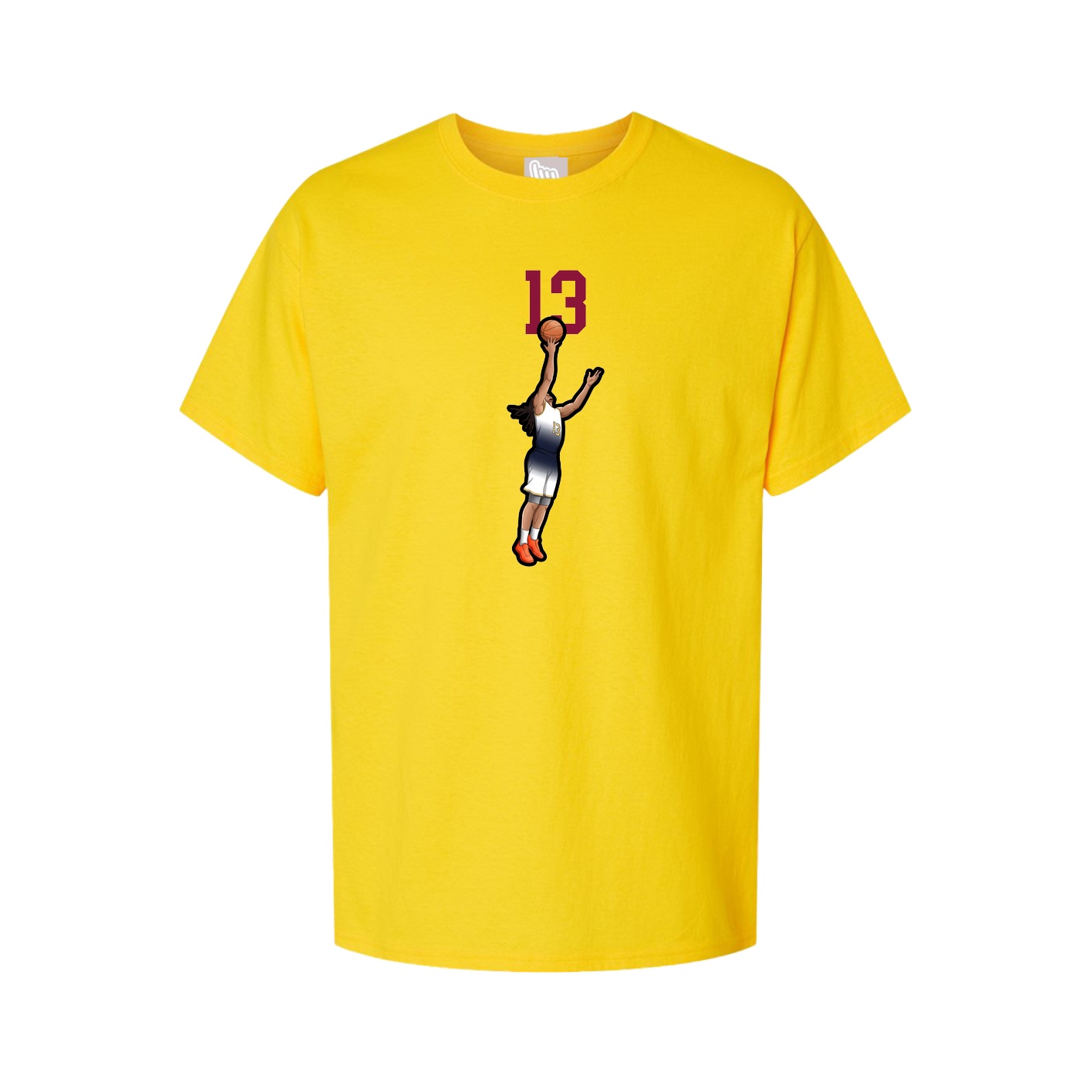 Youth Tee — Number Top in Gold