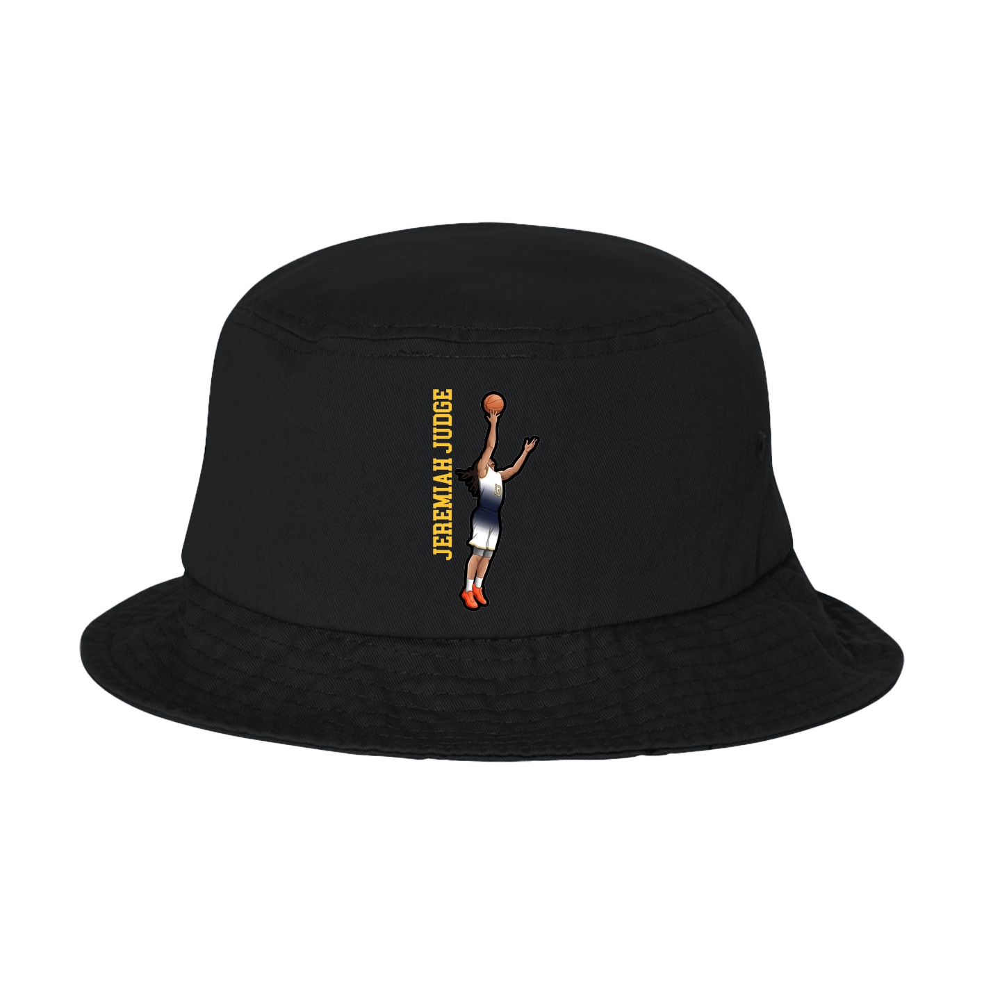 Bucket Cap — Name Vertical in Black