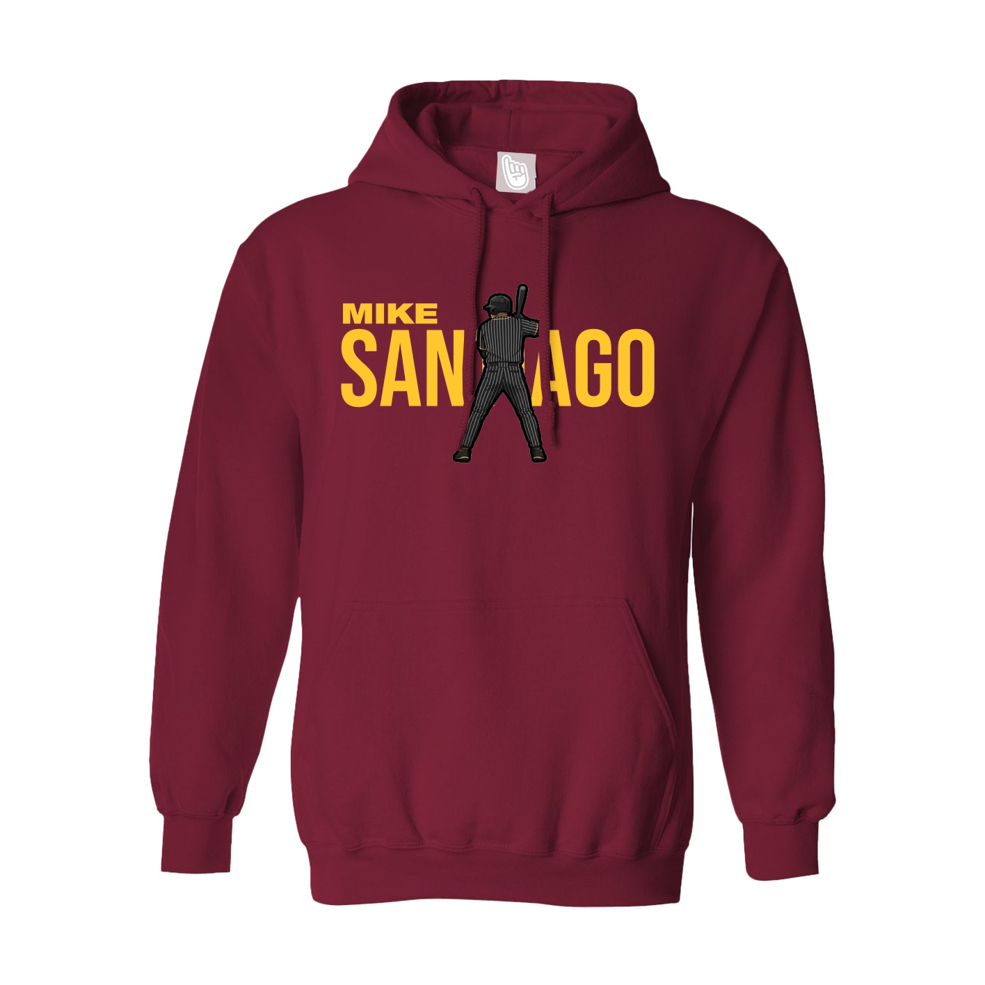 Hoodie — Player Name in Cardinal