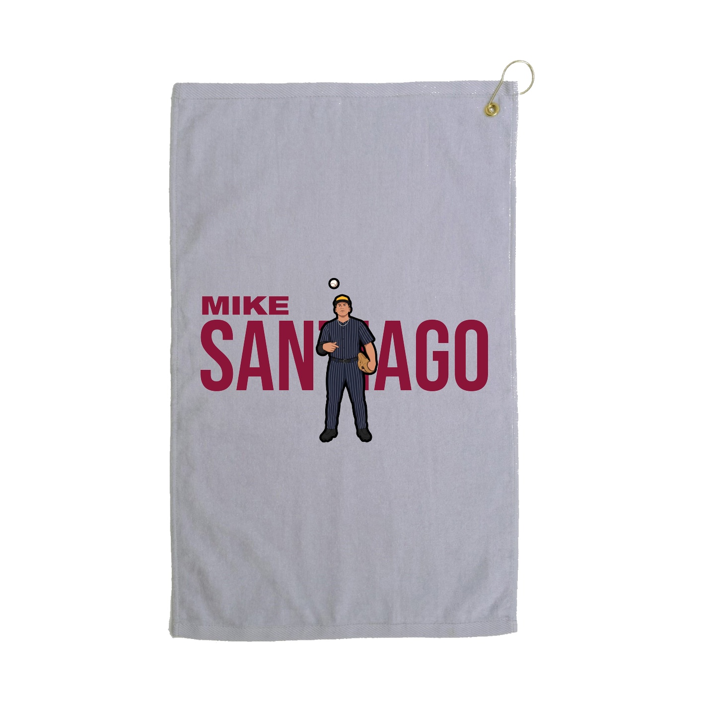Golf Towel — Player Name in Grey