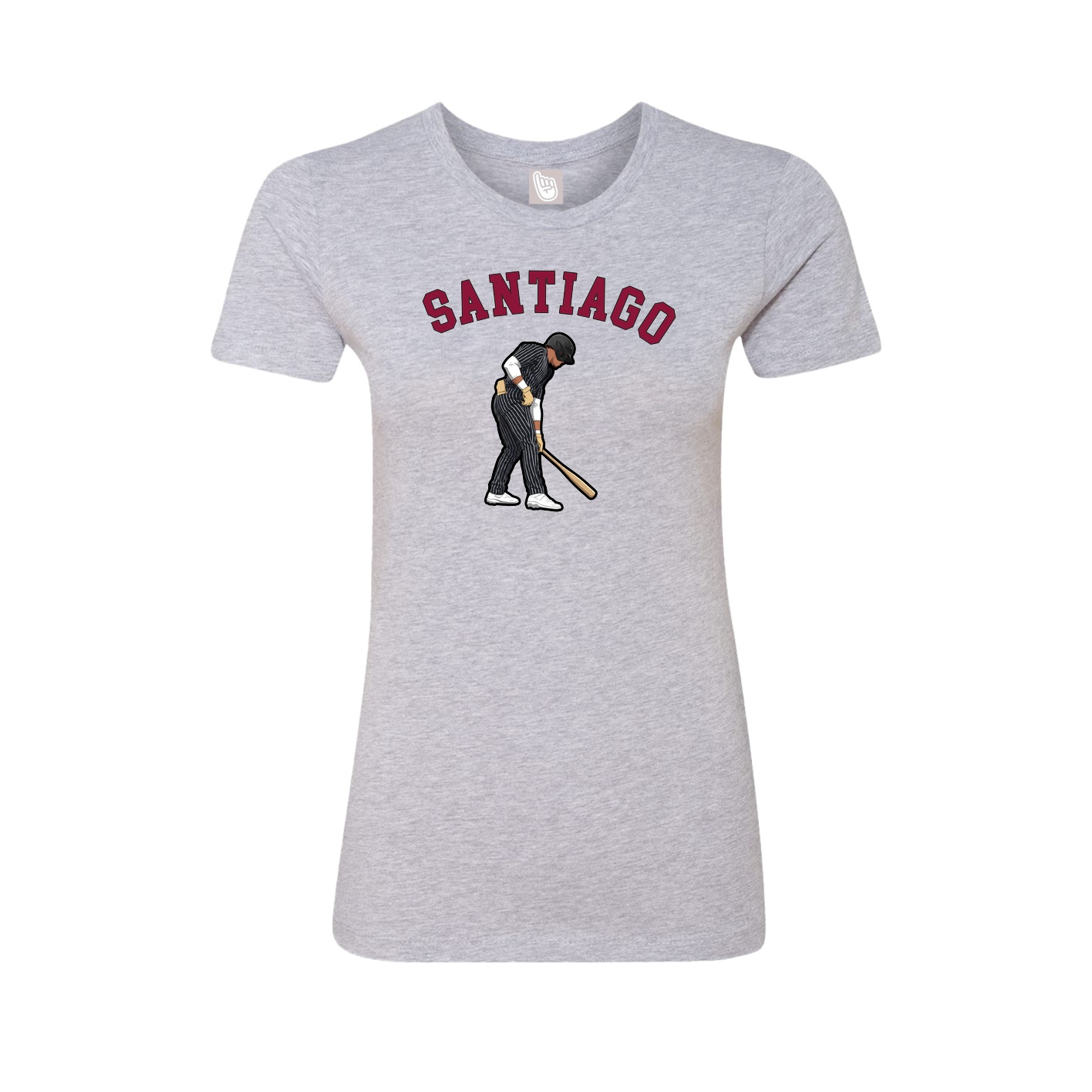 Fitted Women's Tee — Shirsey Arch in Grey