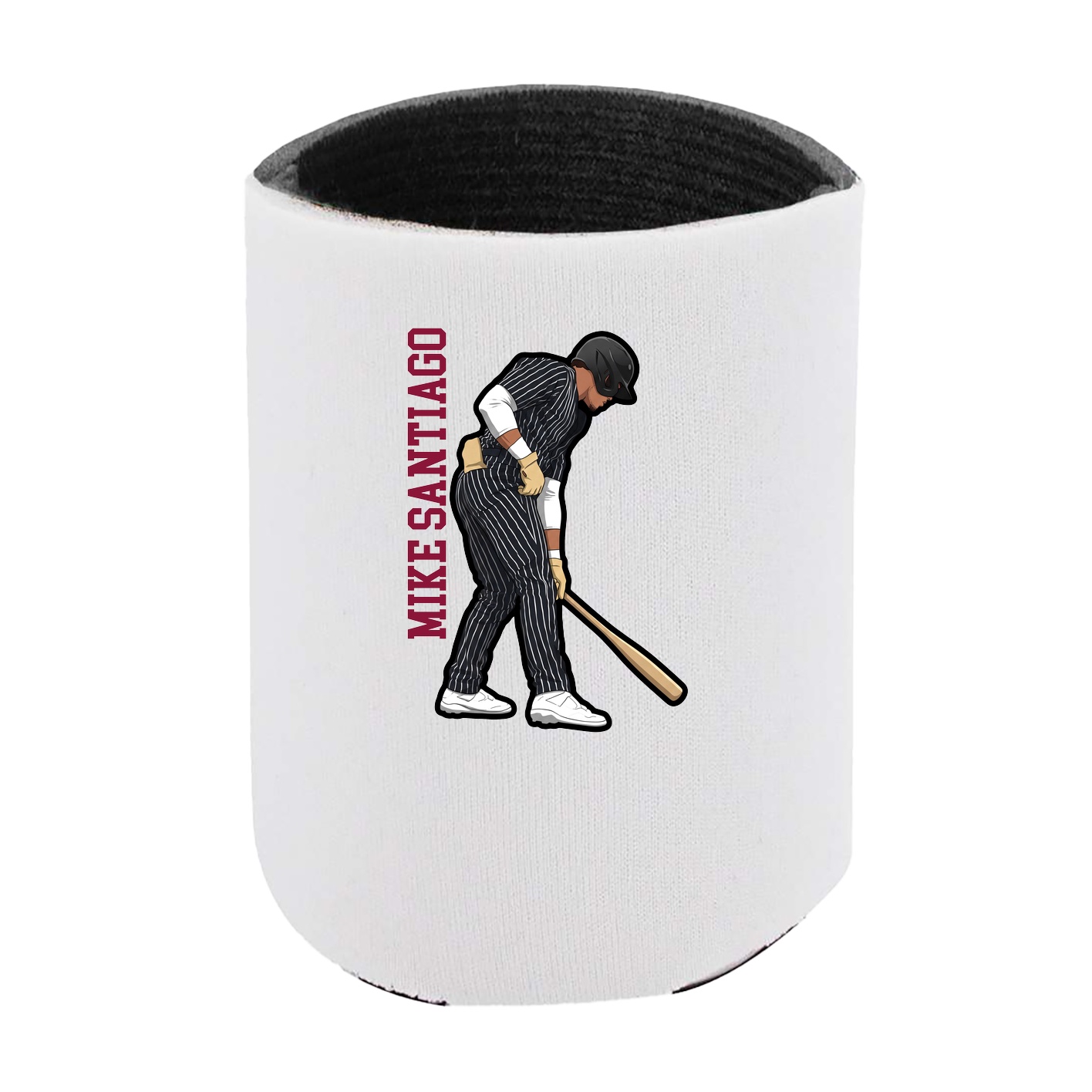 Can Holder — Name Vertical in White