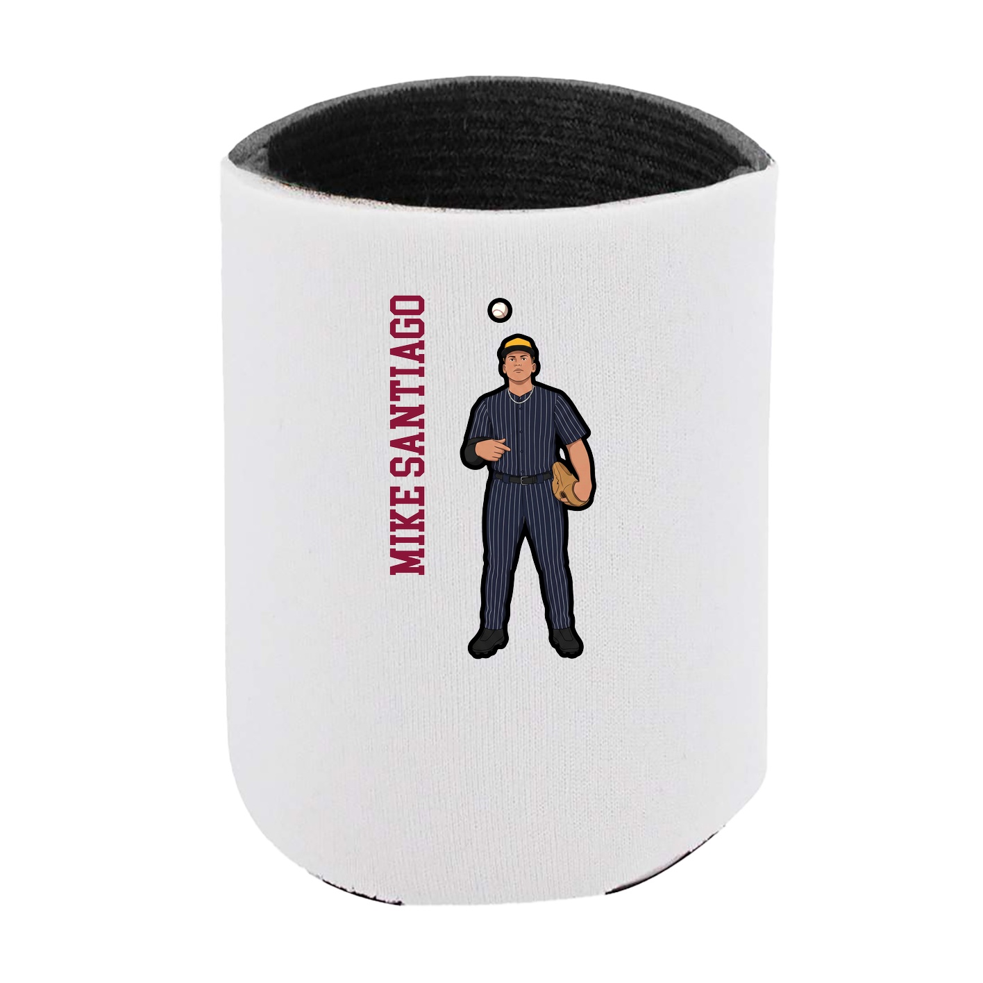 Can Holder — Name Vertical in White
