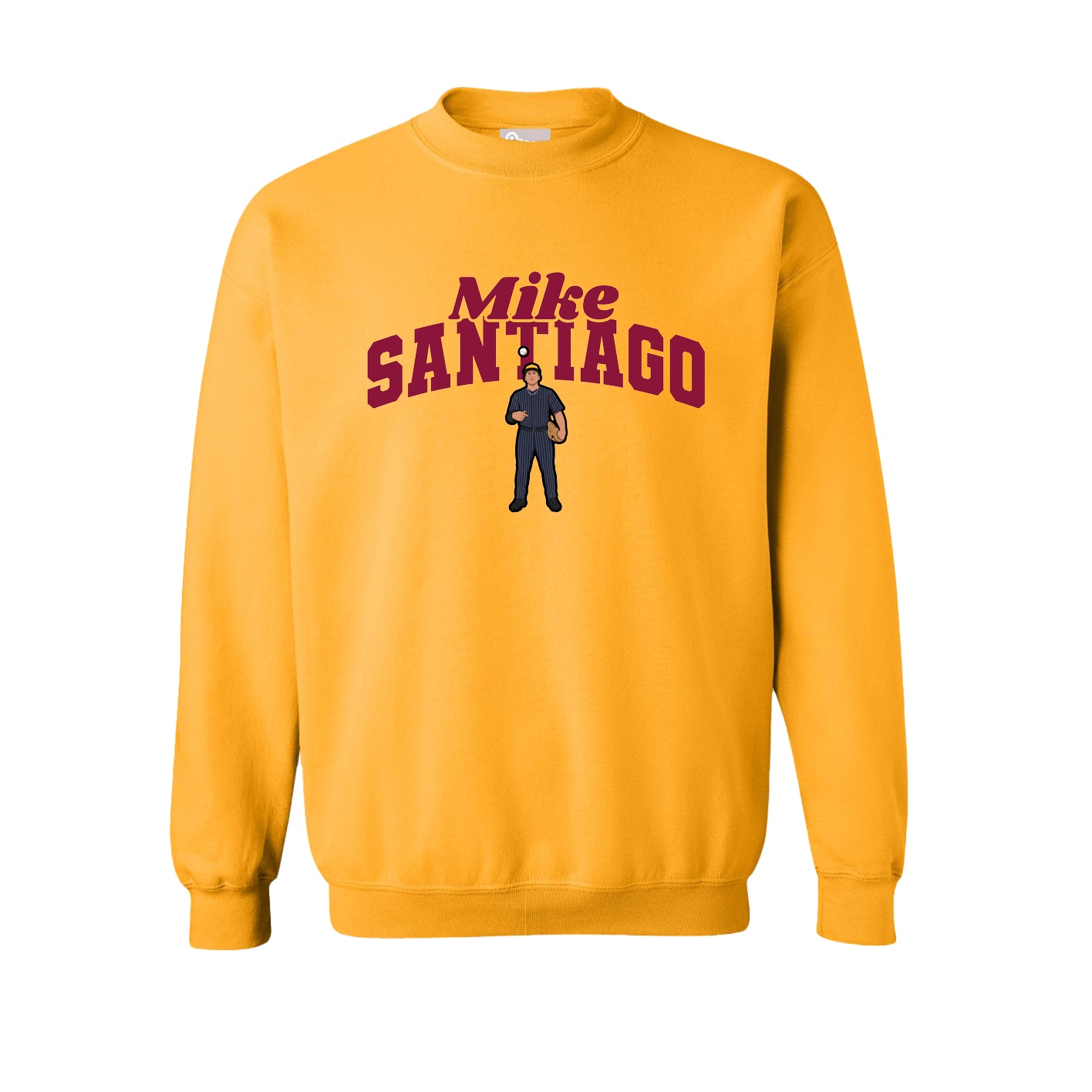 Fleece Crew — Signature Arch in Gold