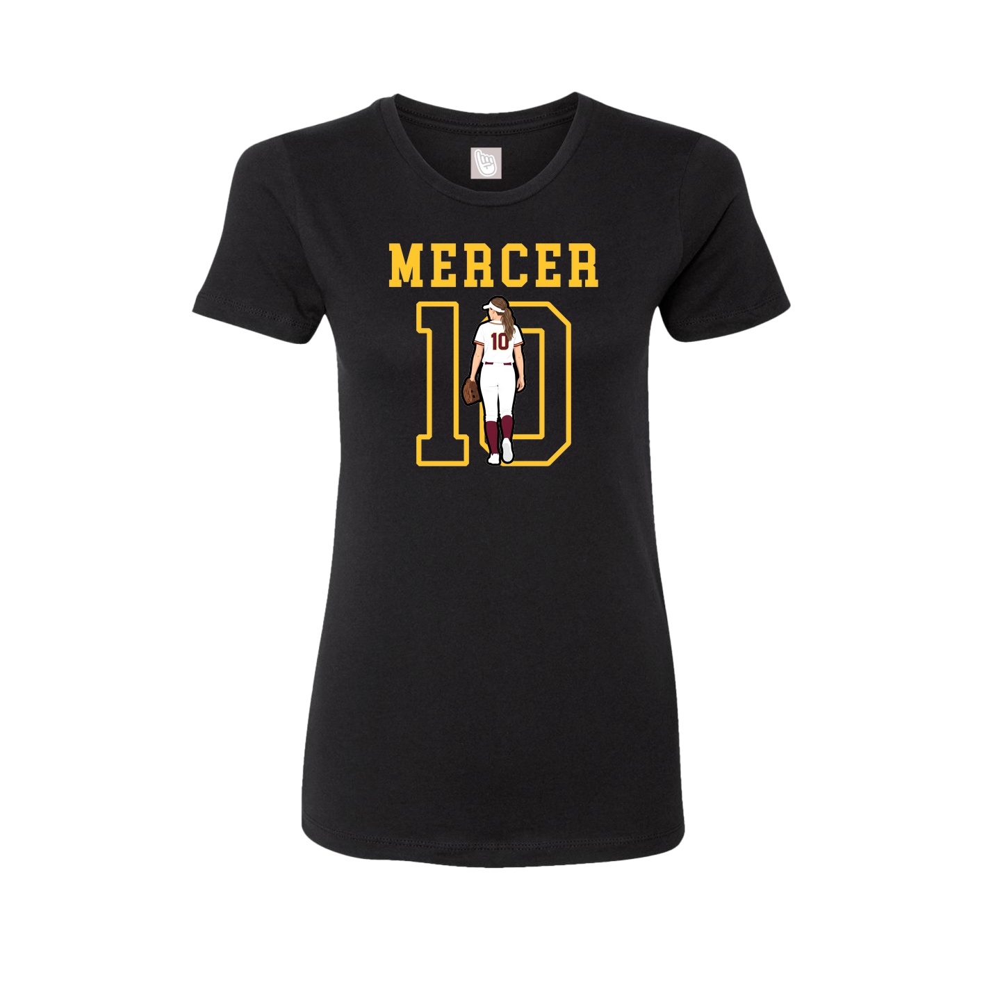 Fitted Women's Tee — Shirsey in Black