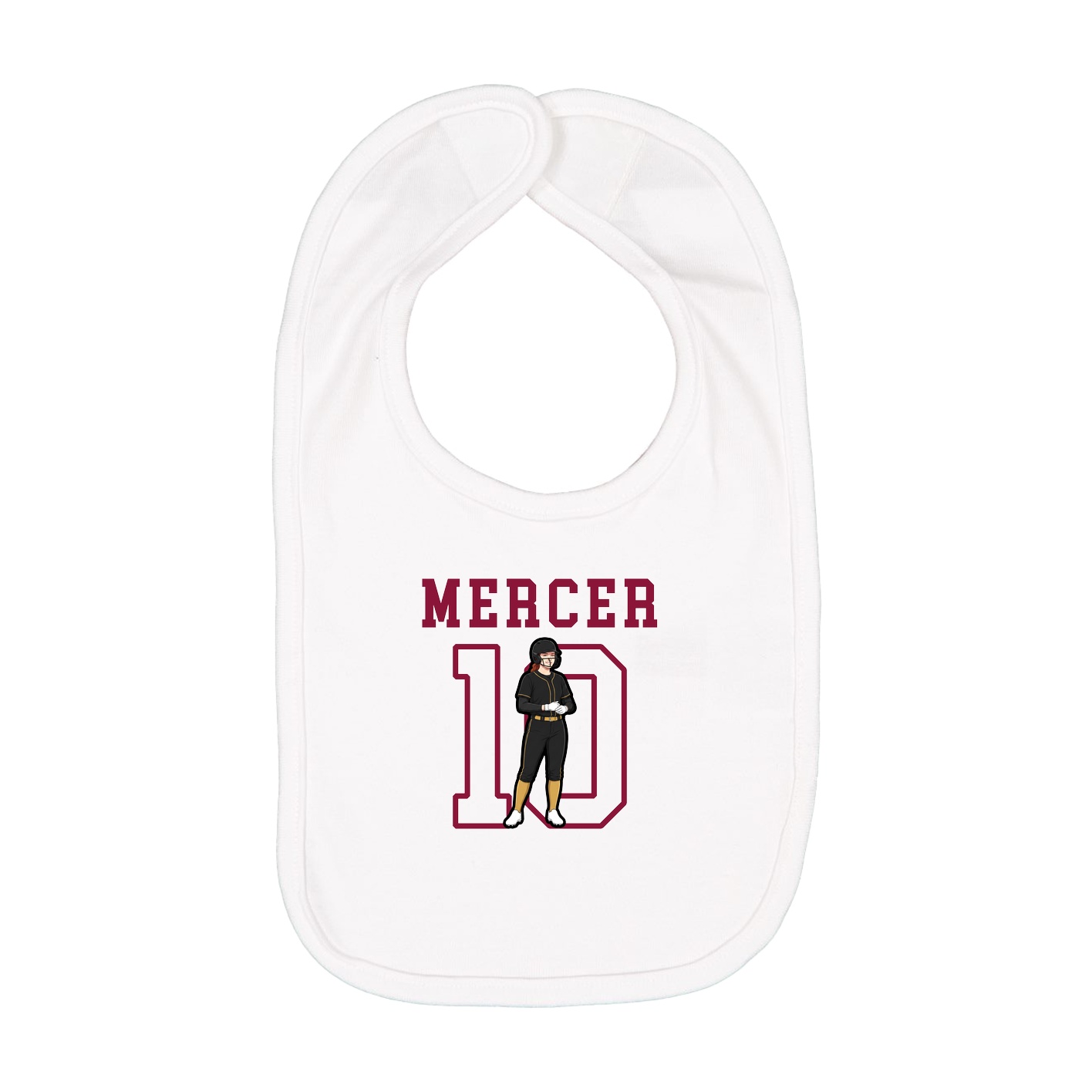 Infant Bib — Shirsey in White