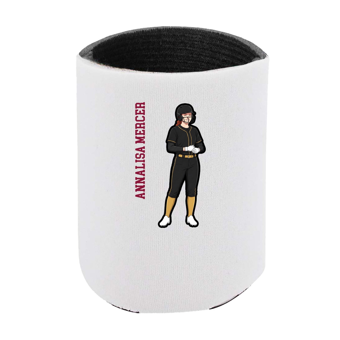 Can Holder — Name Vertical in White