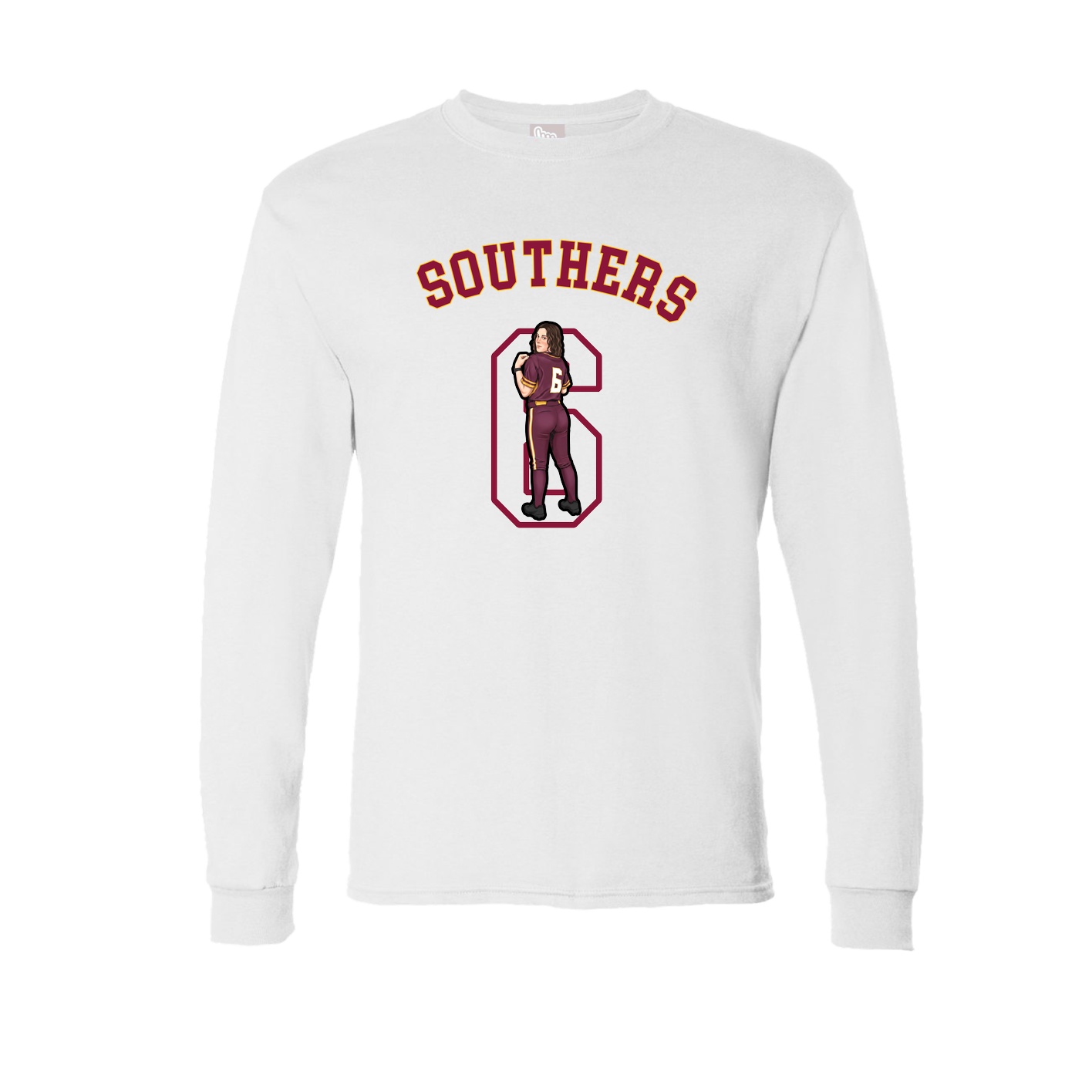 Long Sleeve Tee — Shirsey Arch in White