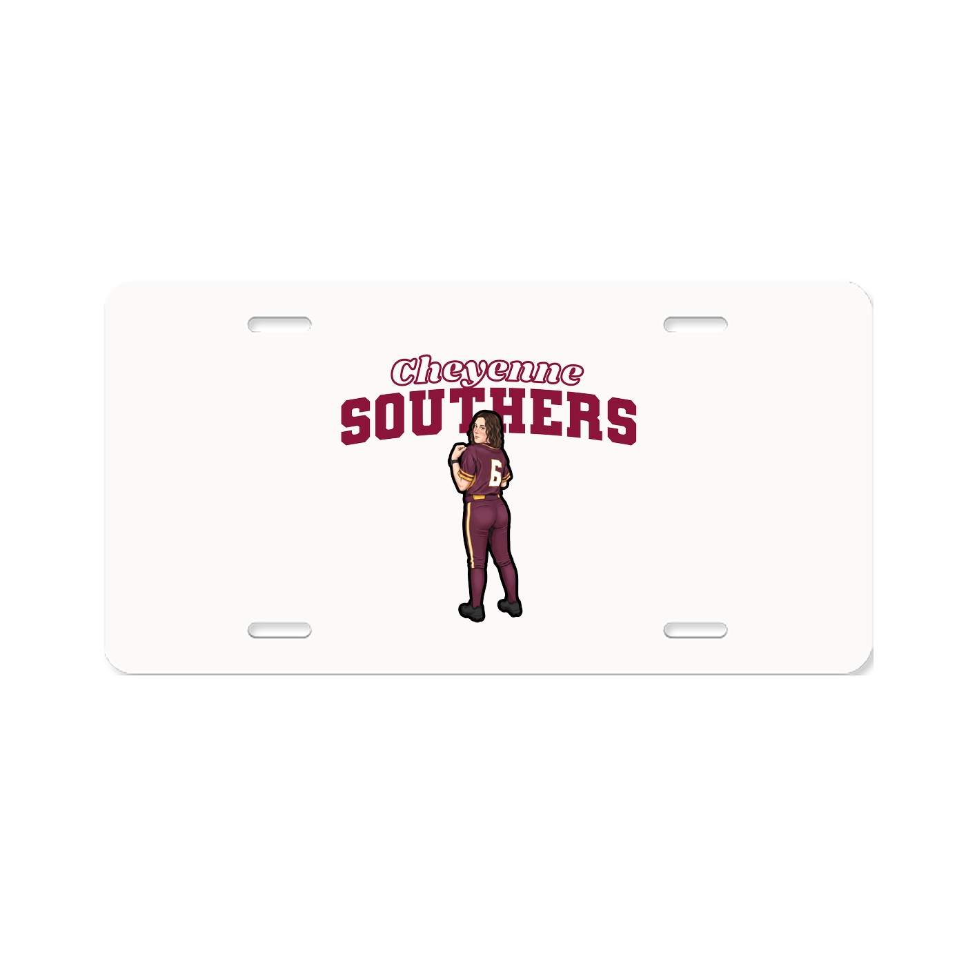 License Plate — Name Arch in Classic