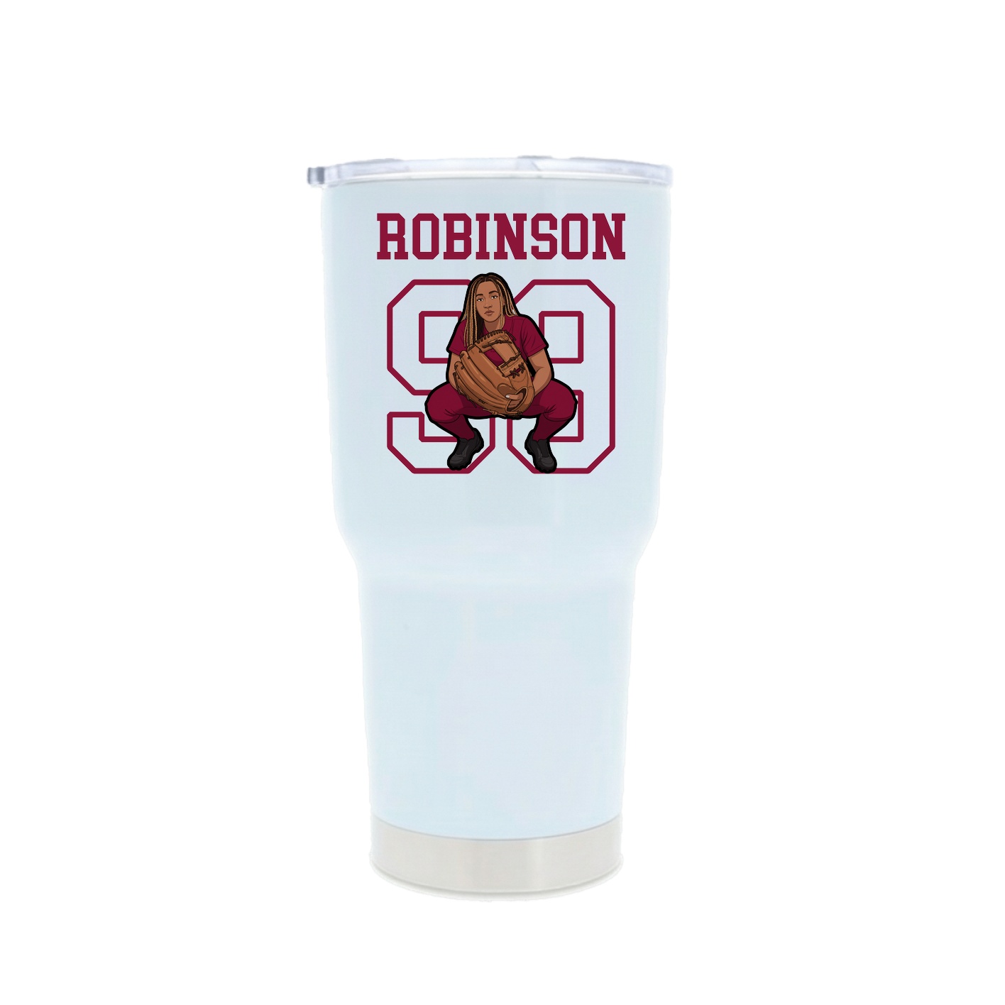 30oz Stainless Steel Tumbler — Shirsey in White