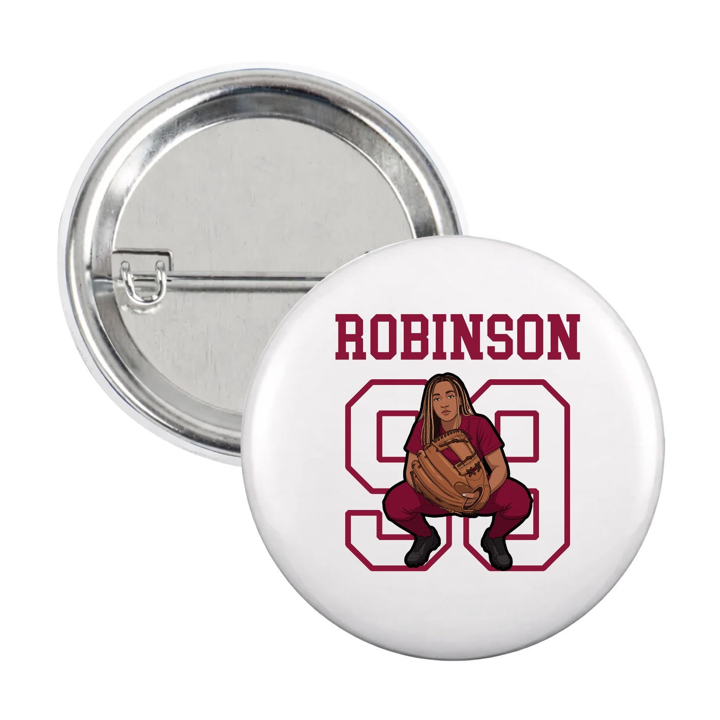 Game Day Button — Shirsey in White