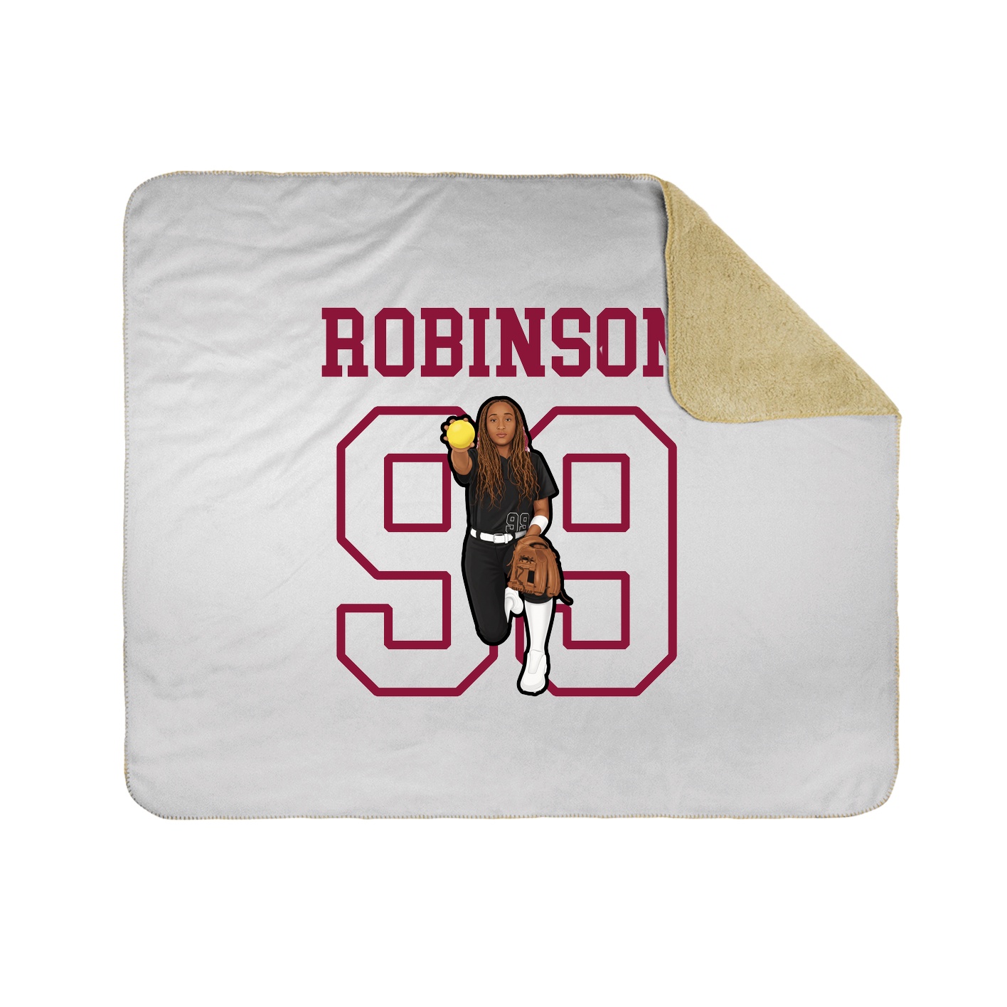Throw Blanket — Shirsey in White