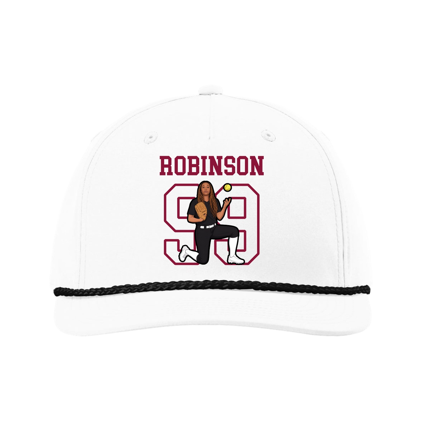 Five-Panel Classic Rope Cap — Shirsey in White