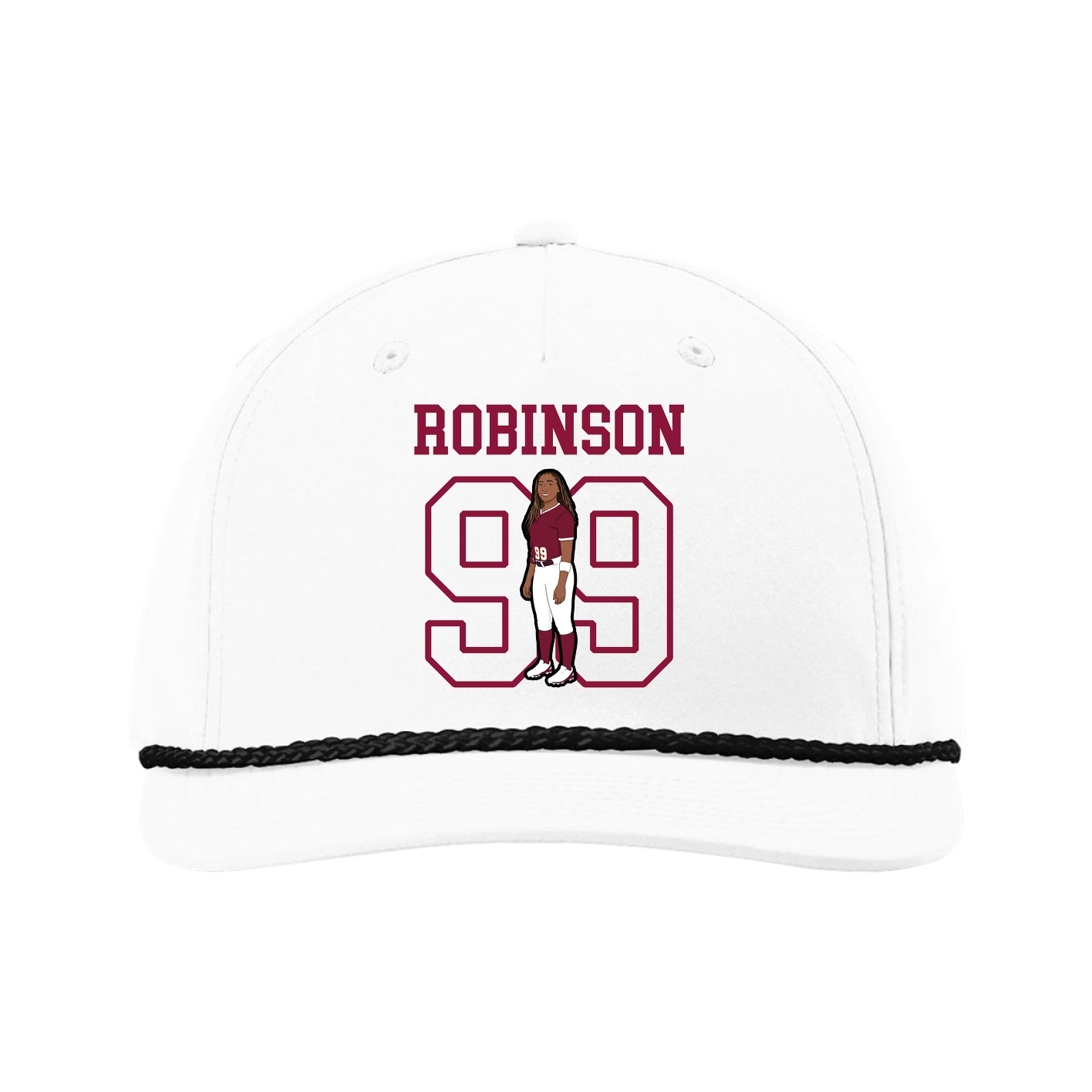 Five-Panel Classic Rope Cap — Shirsey in White