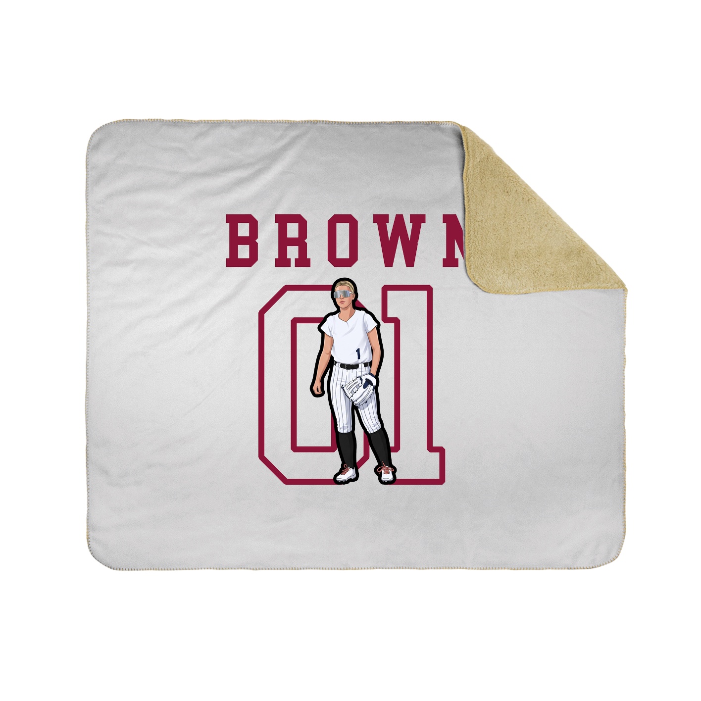 Throw Blanket — Shirsey in White
